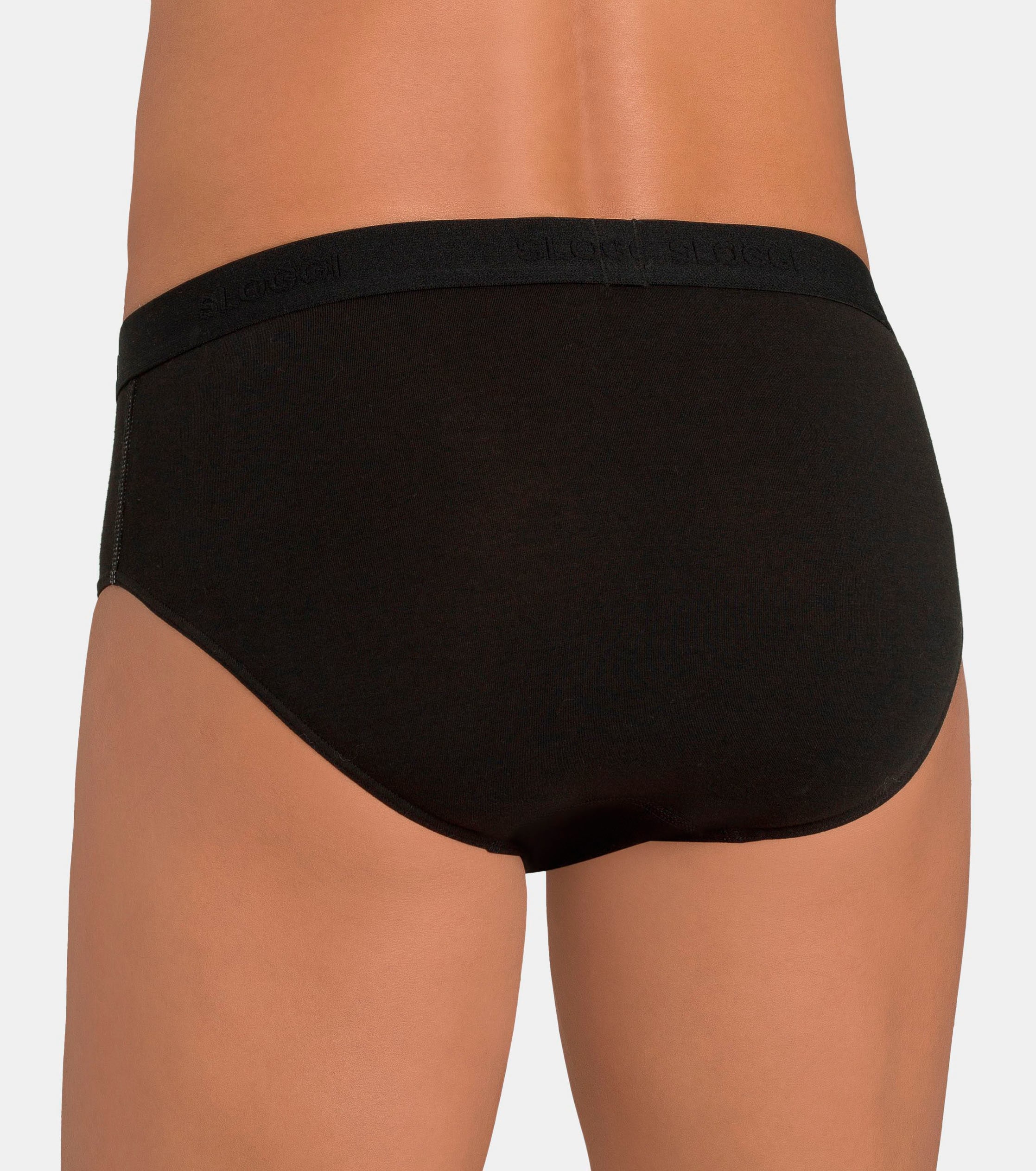 sloggi Midislip »men 24/7 Midi 2P«, (Packung, 2 St.), Herrenslip, Brief, Baumwoll-Stretch