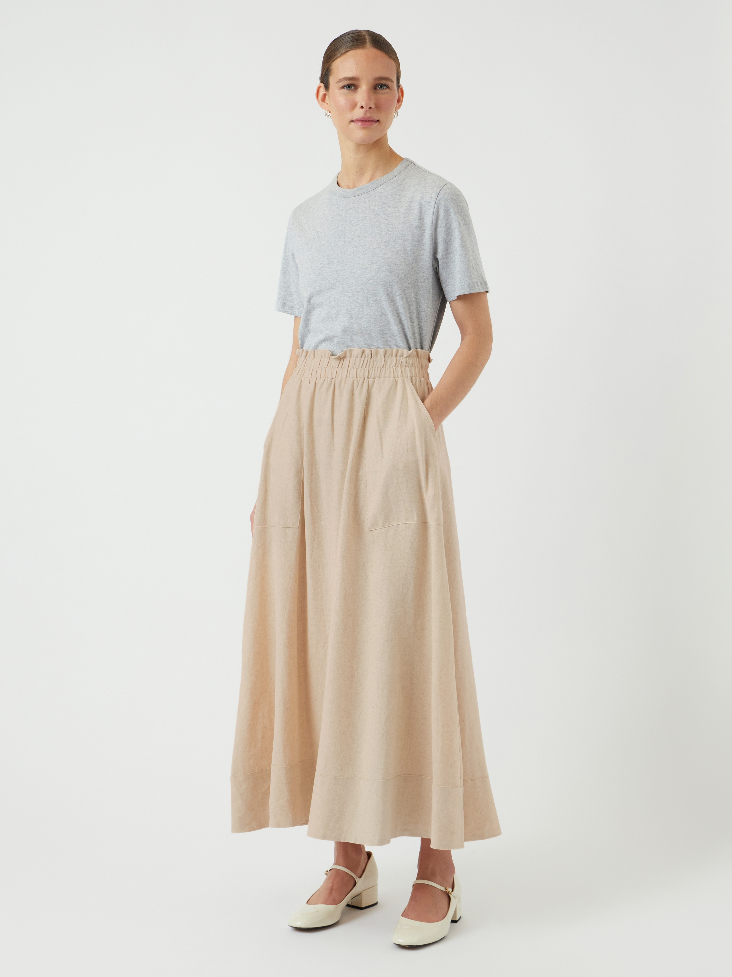 Y.A.S Maxirock »YASFLAXY HW ANKLE SKIRT NOOS«