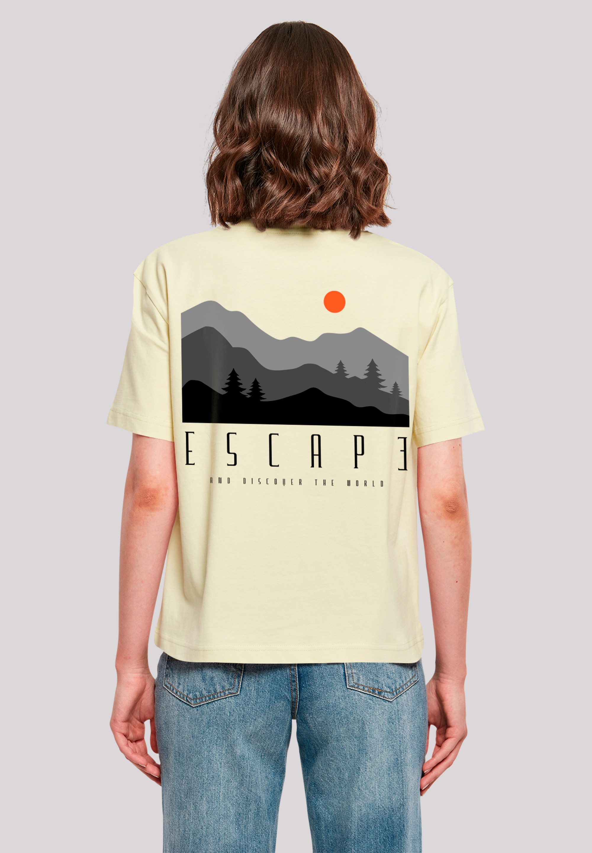 F4NT4STIC T-Shirt »Escape Discover the World Forest Landscape« Discover the World