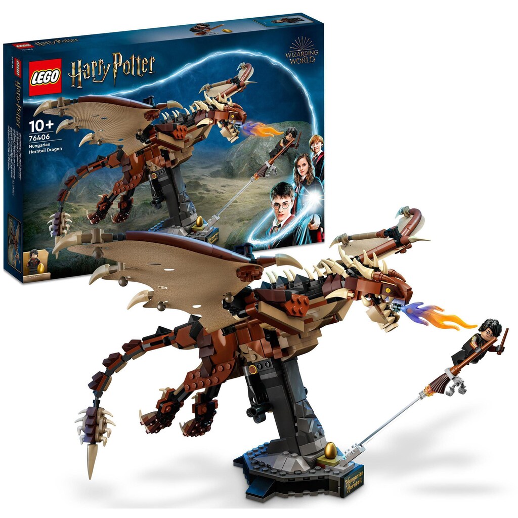 LEGO® Konstruktionsspielsteine »Ungarischer Hornschwanz (76406), LEGO® Harry Potter«, (671 St.)