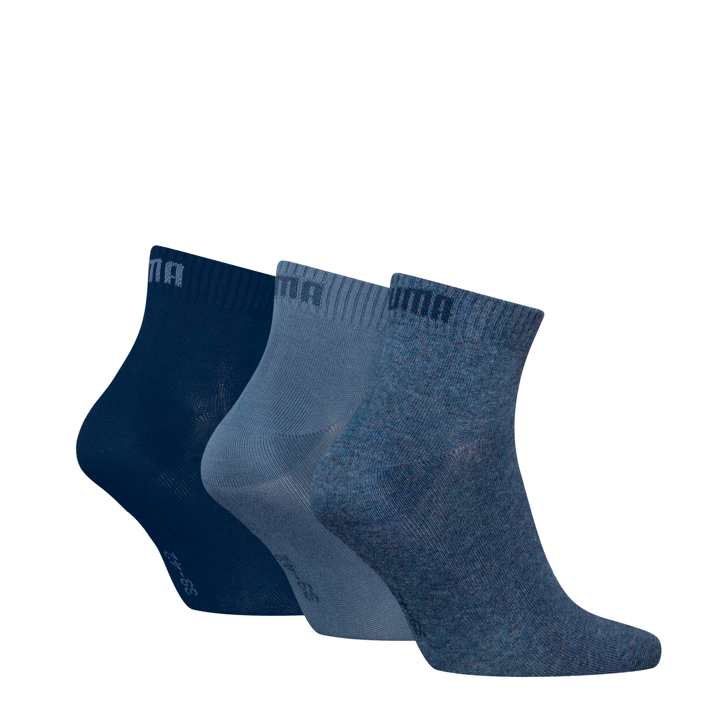 PUMA Kurzsocken, (3 Paar), Atmungsaktiv, Rippenbündchen, weiche Baumwollmis günstig online kaufen