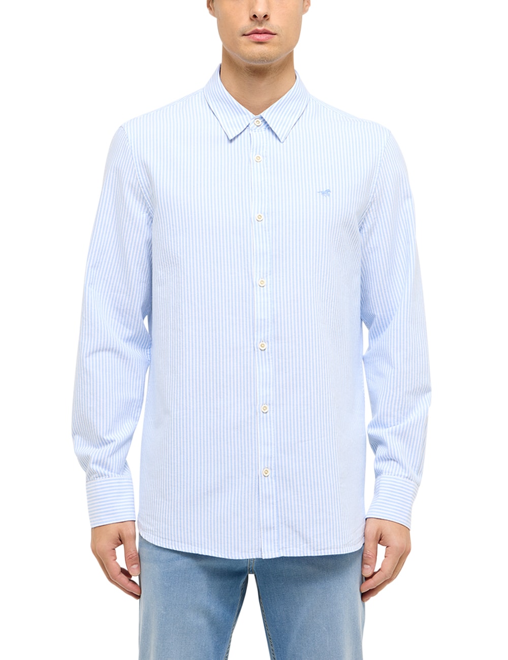 MUSTANG Langarmhemd "Herren Style Edinburg" günstig online kaufen