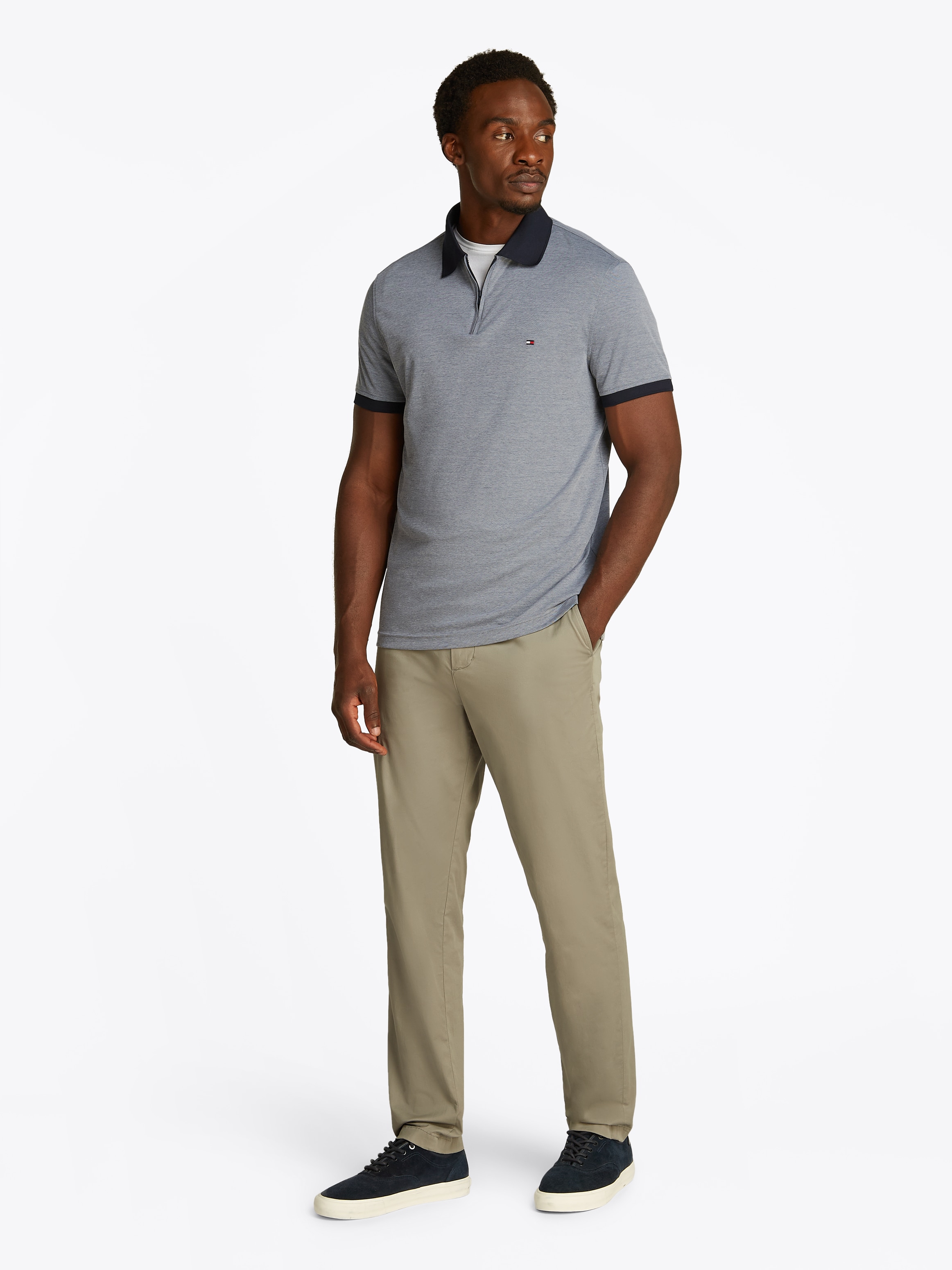 Tommy Hilfiger Poloshirt »PERFORMANCE OXFORD ZIP REG POLO«