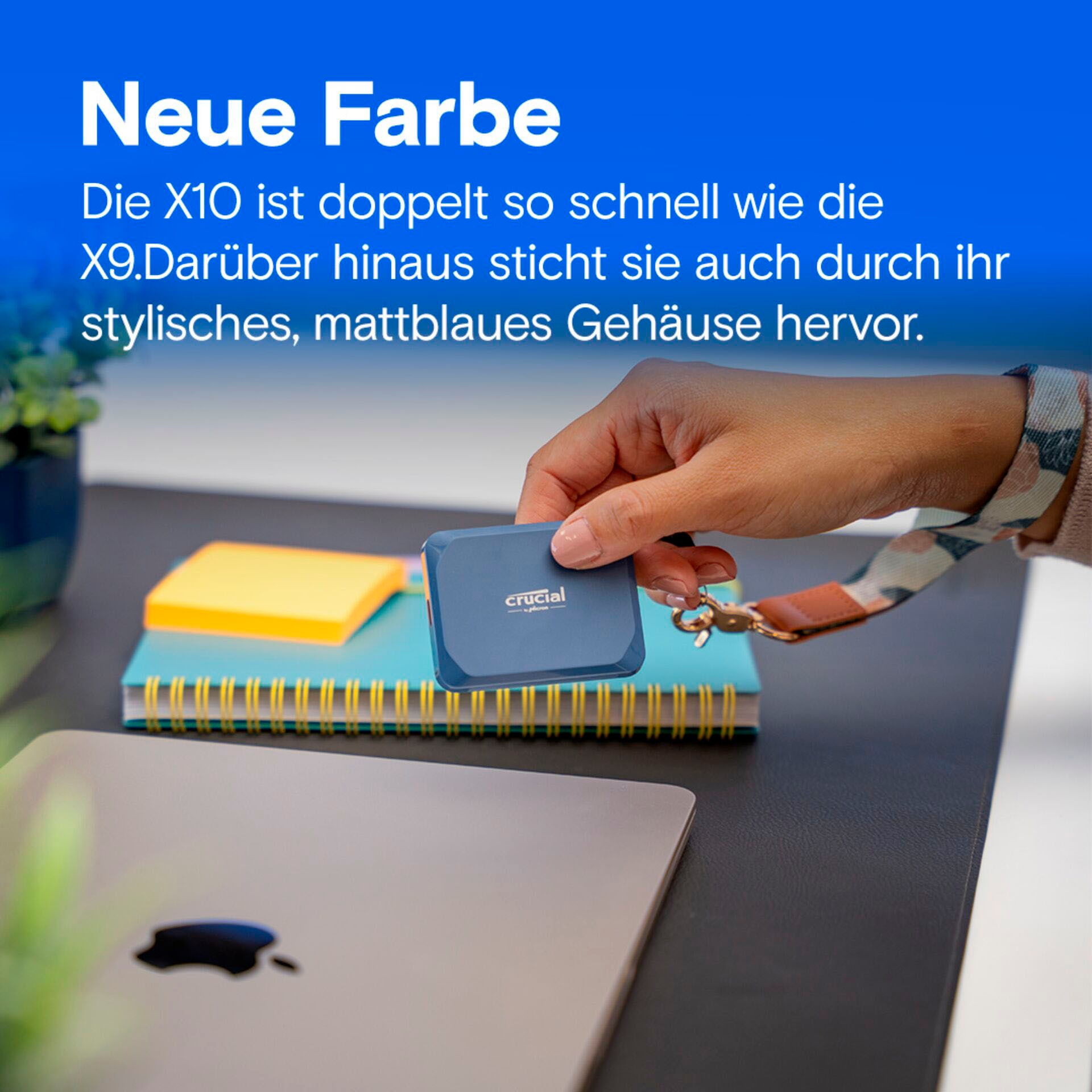 Crucial externe SSD »X10 1TB« 1 TB Anschluss USB-C