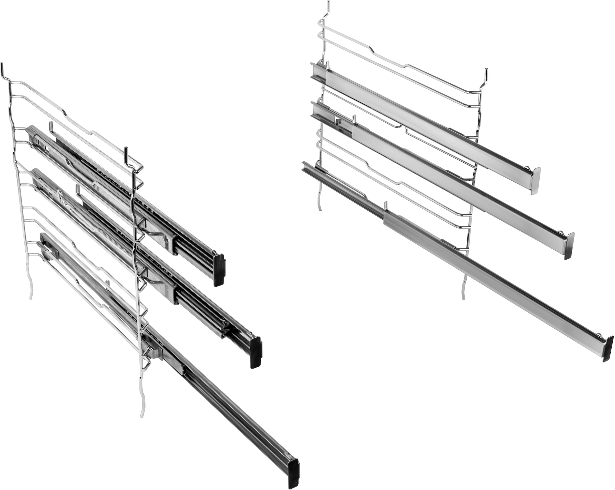 BAUKNECHT Elektro-Herd-Set »HVS5 TH8VS3 ES«, mit 3-fach-Teleskopauszug, Hydrolyse, (Set), PowerHeißluft