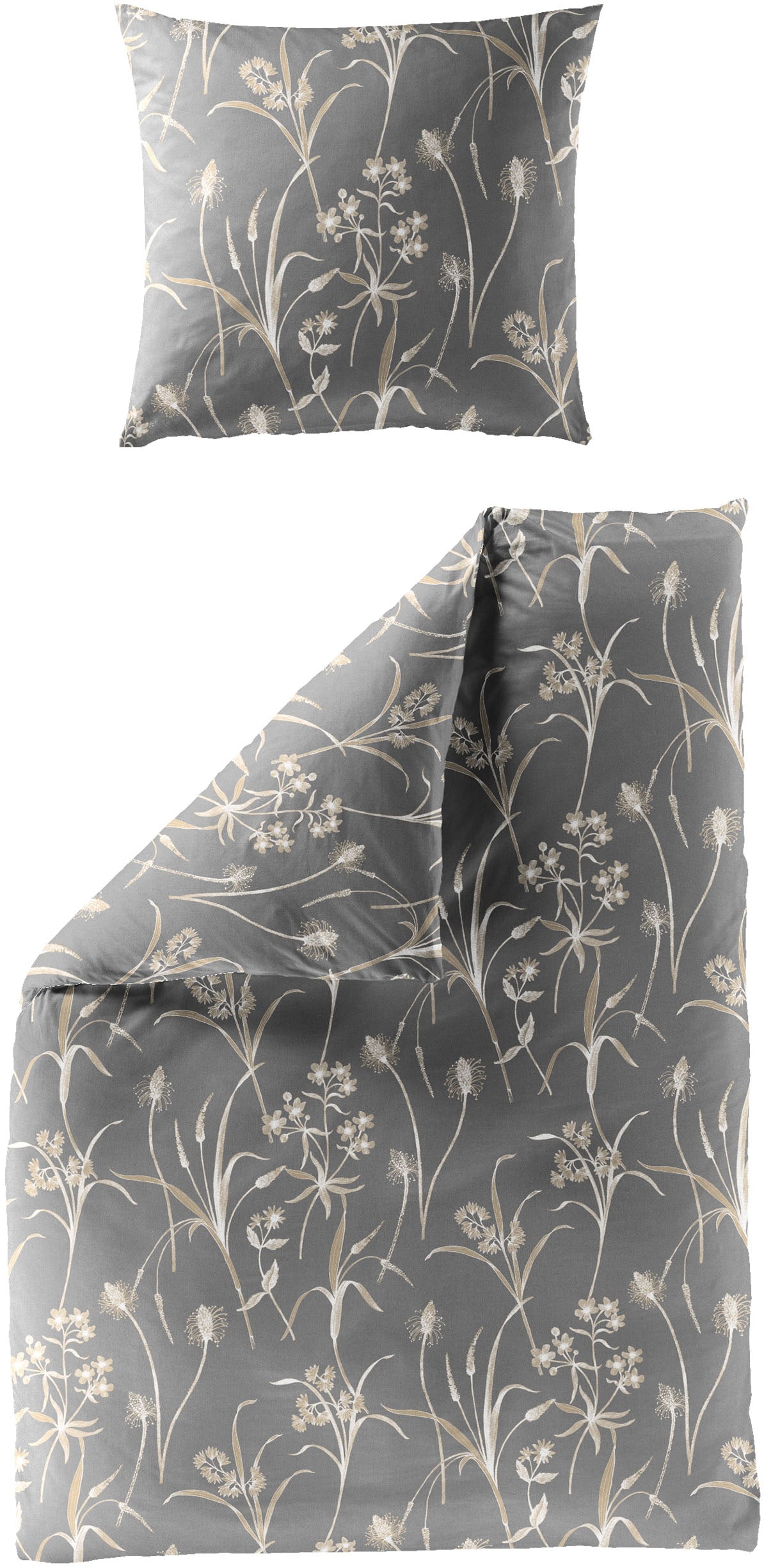BIERBAUM Bettwäsche "3987" 2 Stk. tlg. Mako-Satin, 100 % Baumwolle, pflegel günstig online kaufen
