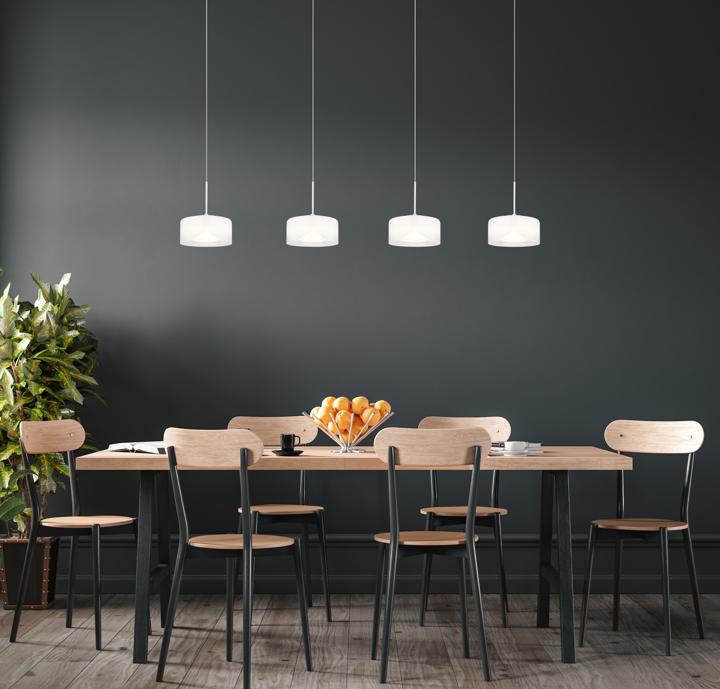 GLOBO LIGHTING LED Pendelleuchte »BELINDA«, Leuchtmittel LED-Modul | LED fest integriert, Hängelampe/Hängeleuchte/Wohnzimmer/Esstisch/elegant