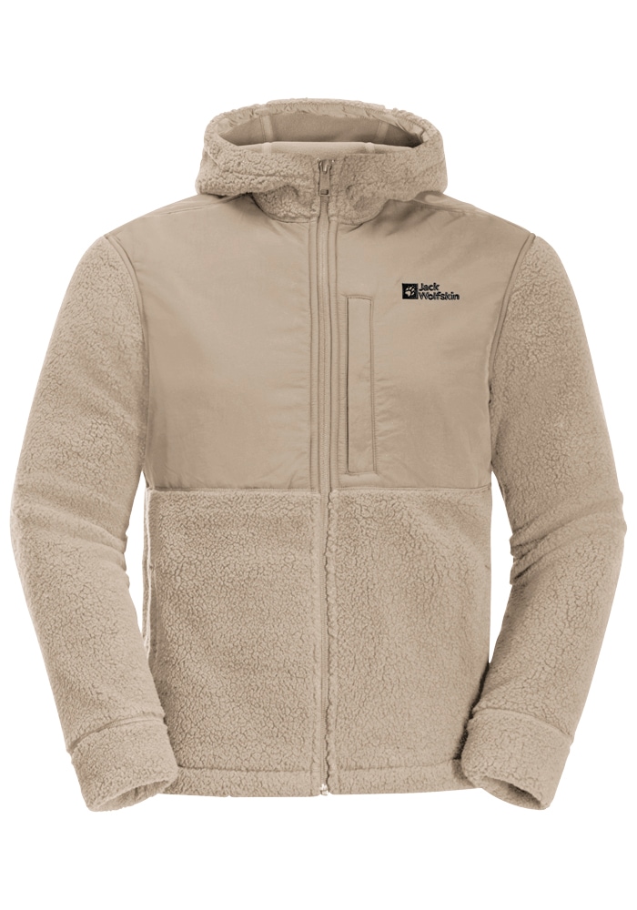 Jack Wolfskin Fleecejacke »FELSLICHT HOODED JKT M«, mit Kapuze