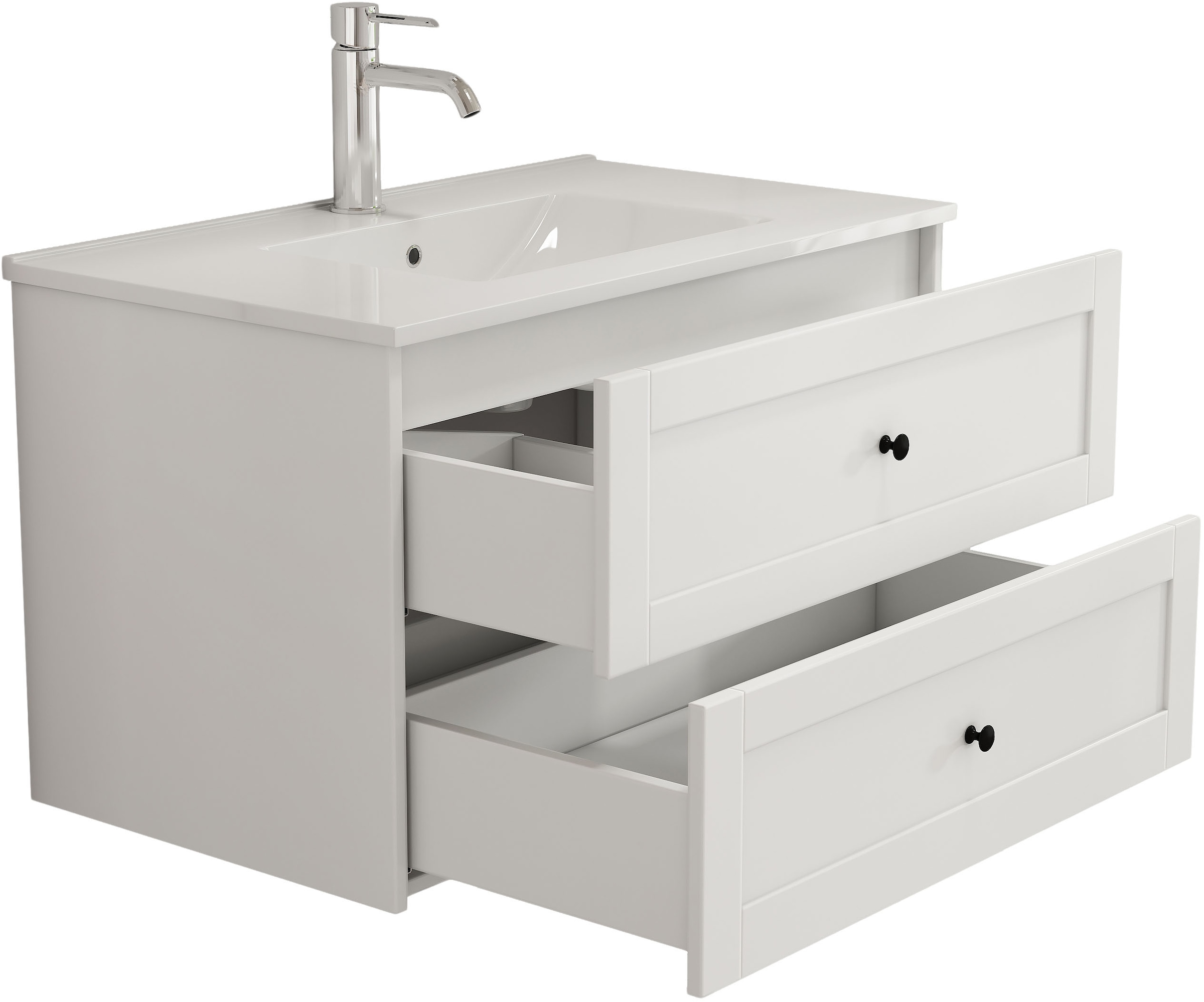 welltime Waschtisch »Rotterdam« Badmöbel inkl. Keramikwaschbecken, in verschiedenen Breiten erhältlich