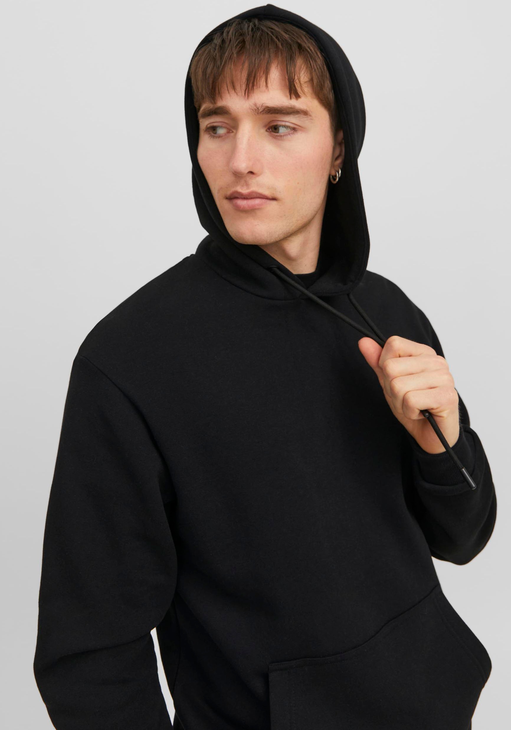 Jack & Jones Kapuzensweatshirt »JJEBRADLEY SWEAT HOOD NOOS«, mit Känguru Tasche