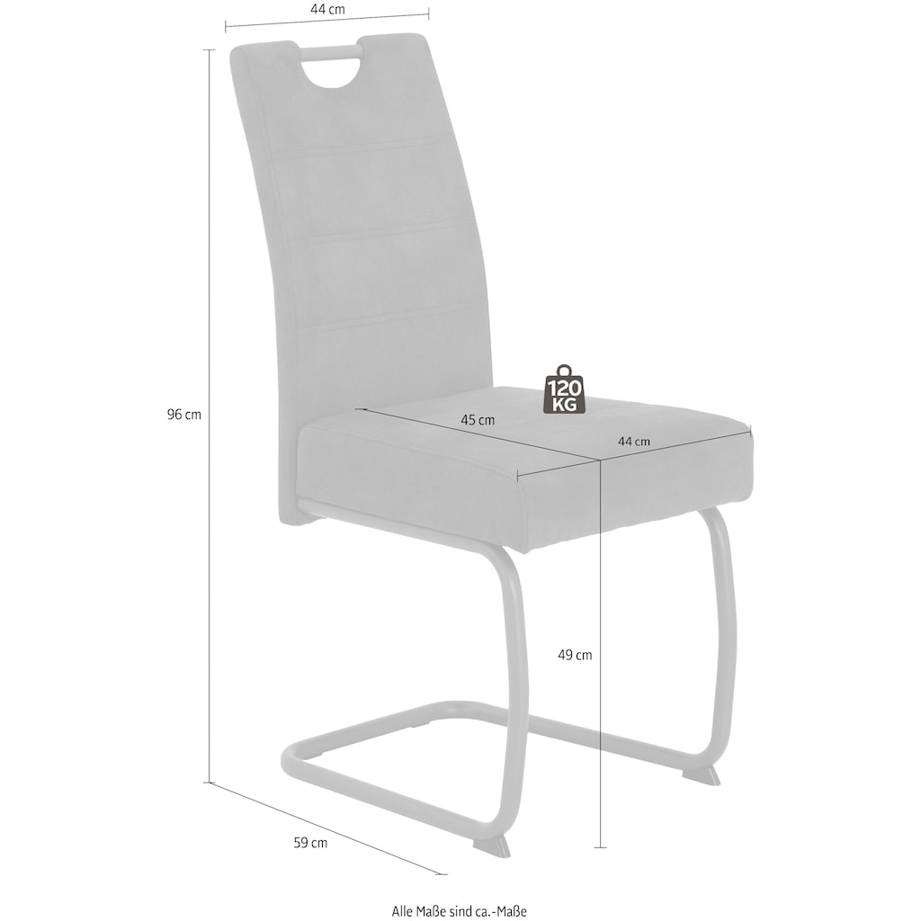 HELA Freischwinger »Flora 6«, (Set), 4 St., Microfaser