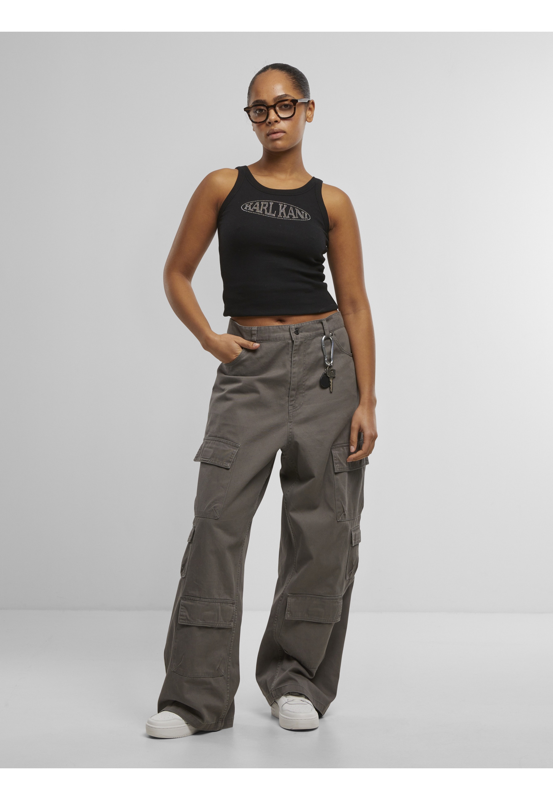 Karl Kani Tanktop »Karl Kani Woven Signature Rhinestone Rib Tank«