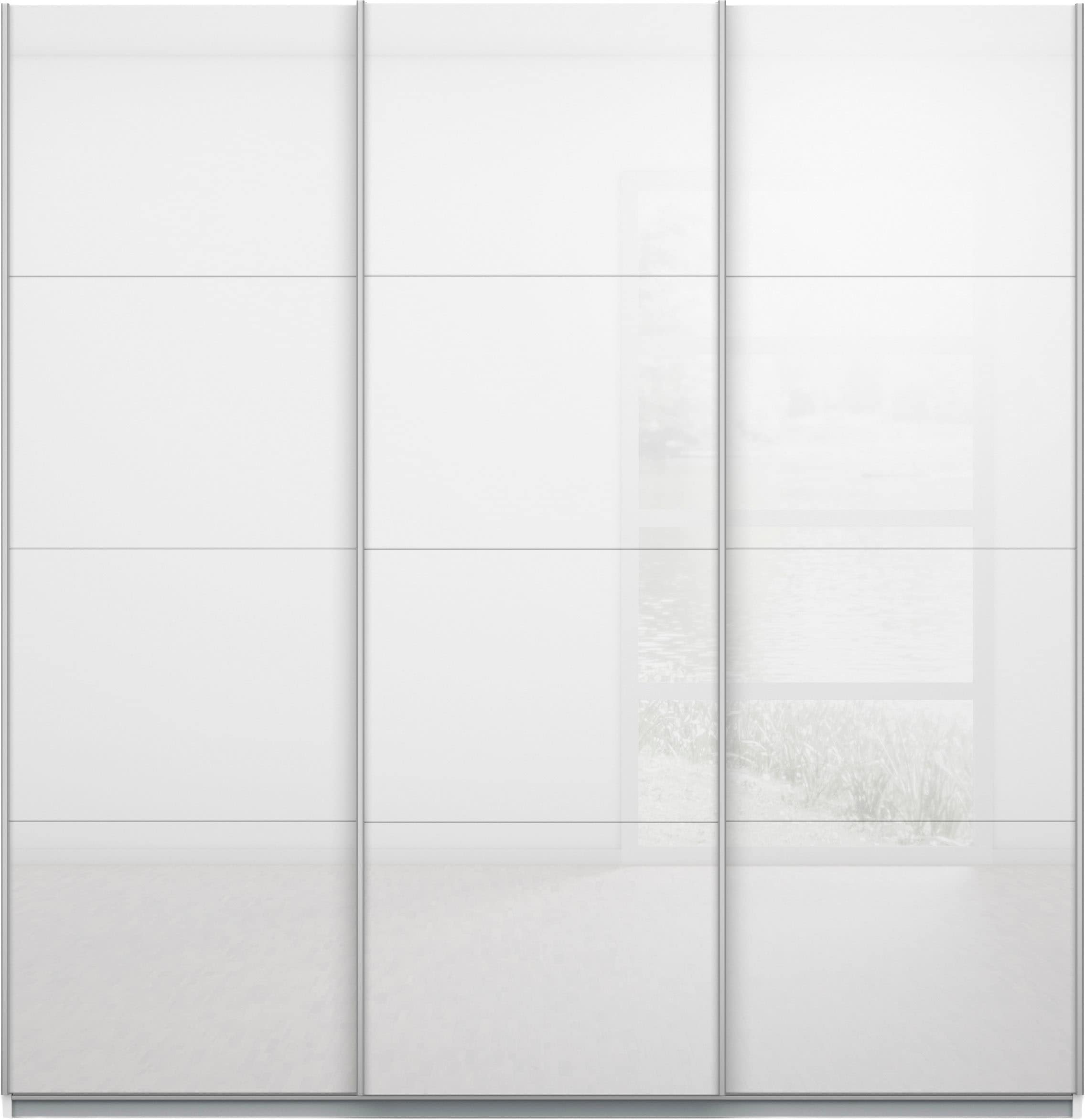 rauch Schwebetürenschrank »Kleiderschrank Schrank Garderobe KOLUNA mit Hochglanz-Front« 3 Ausstattungen BASIC/CLASSIC/PREMIUM (inkl. SOFT-CLOSE-FUNKTION),  Breiten 203/271/315/360 cm Höhen 210/229 cm MADE IN GERMANY