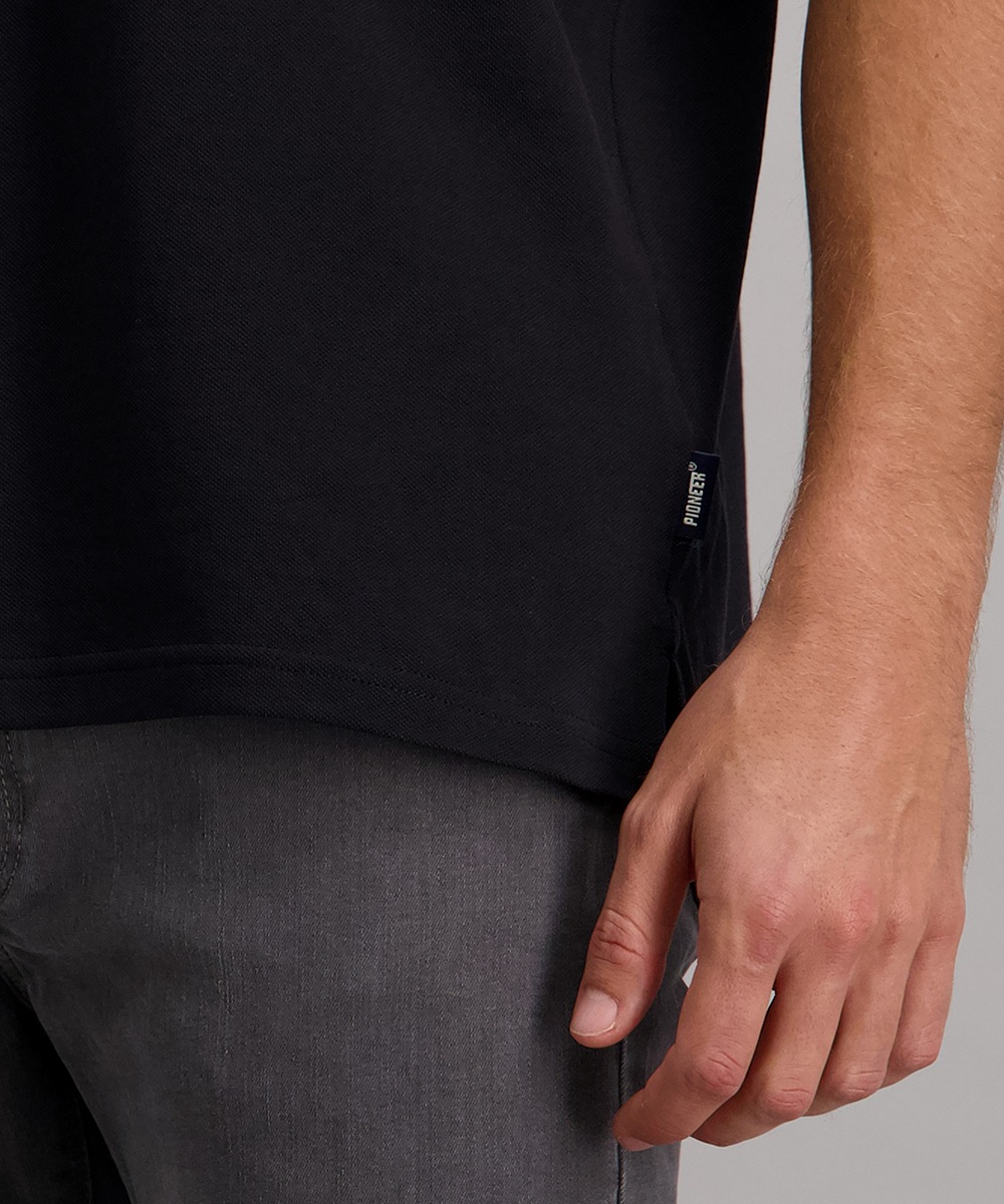 Pioneer Authentic Jeans Poloshirt mit Logo Schriftzug günstig online kaufen