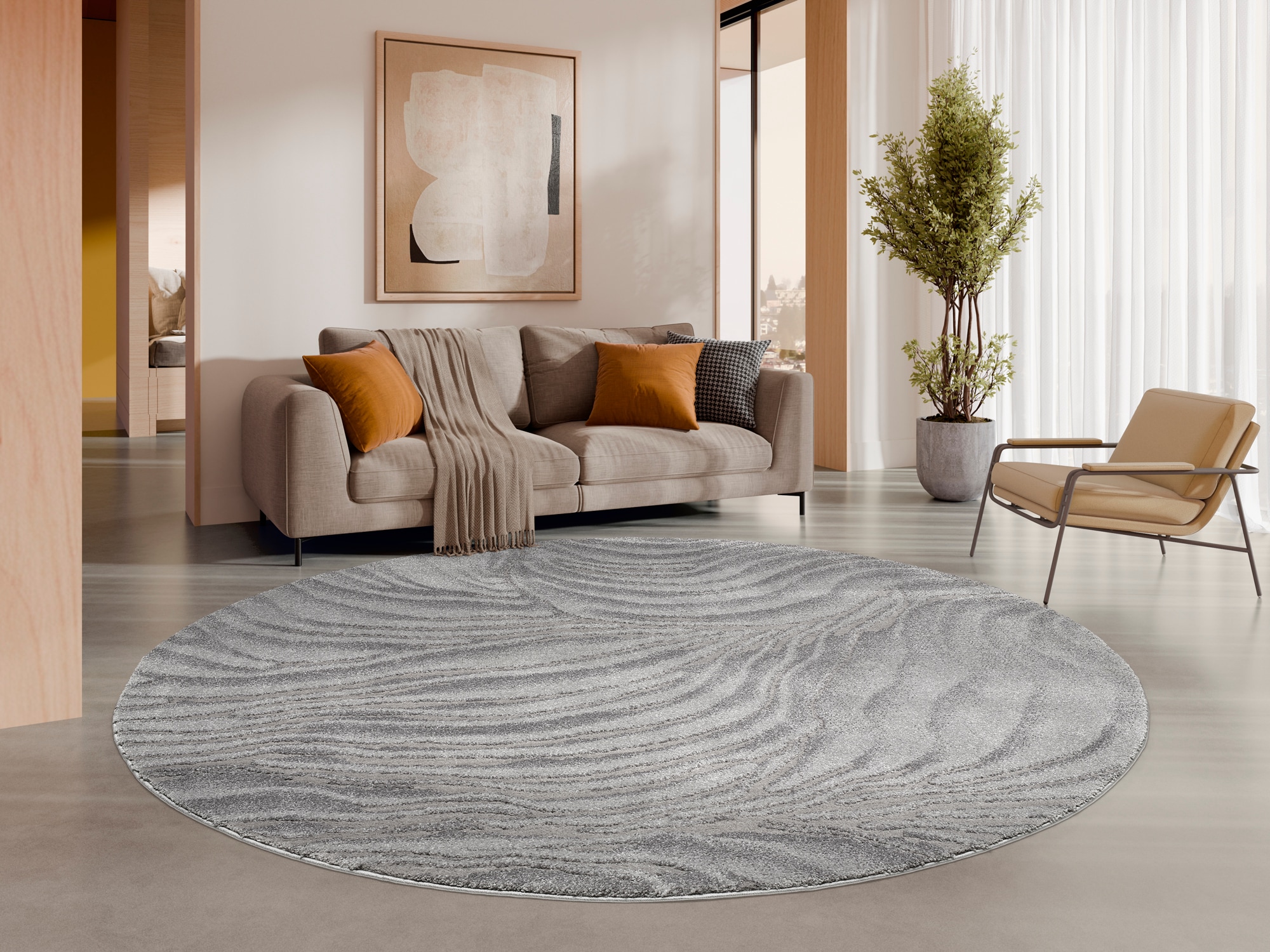 OCI DIE TEPPICHMARKE "LIV CORAL, auch als Läufer und in Rund" rund 20 mm Höhe Design Teppich, auch in quadratischer Form, alle Räume