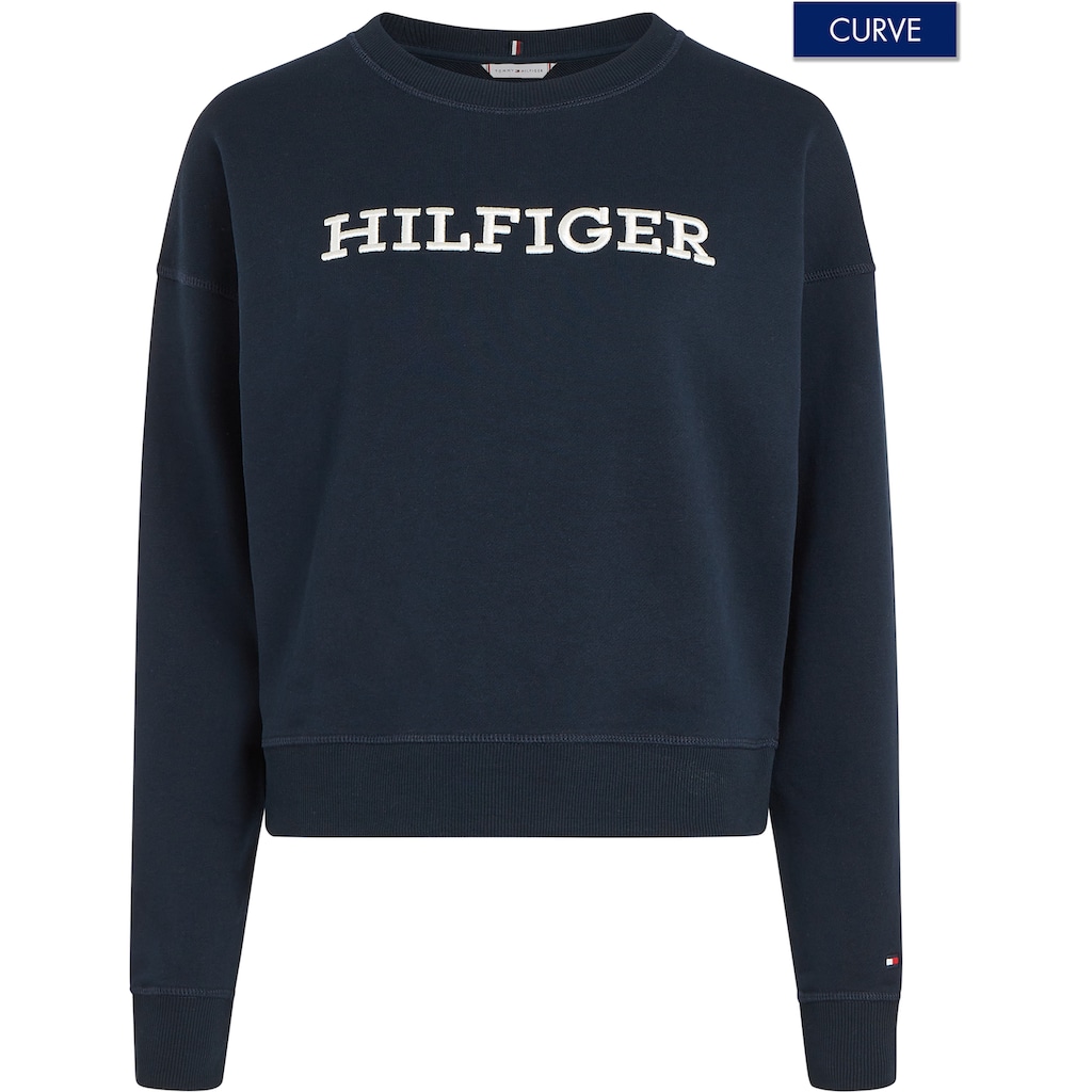 Tommy Hilfiger Curve Sweatshirt »CRV REG MONOTYPE EMB SWEATESHIRT«