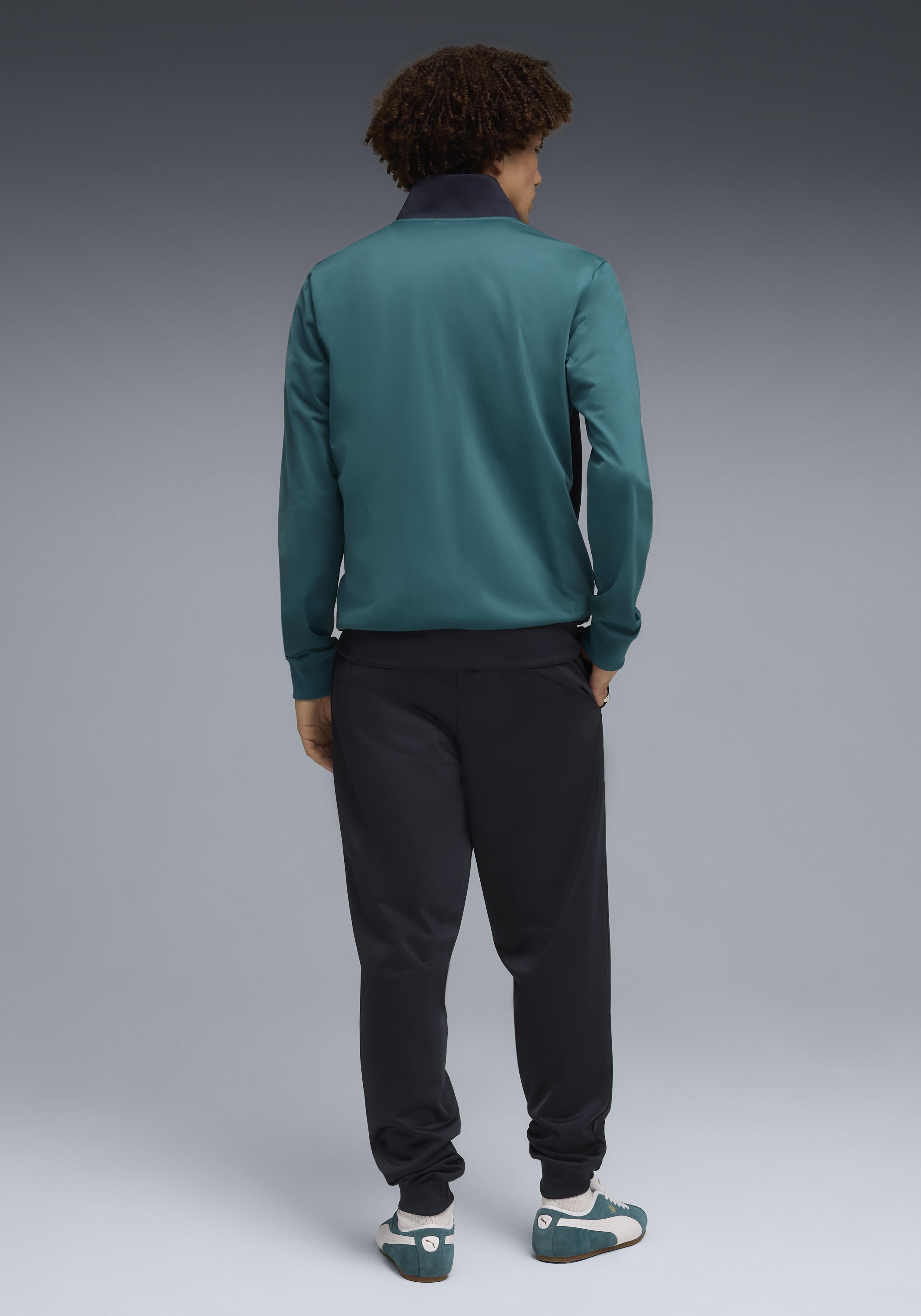 PUMA Trainingsanzug »POLY COLORBLOCK SUIT« 2 tlg. ohne Kapuze
