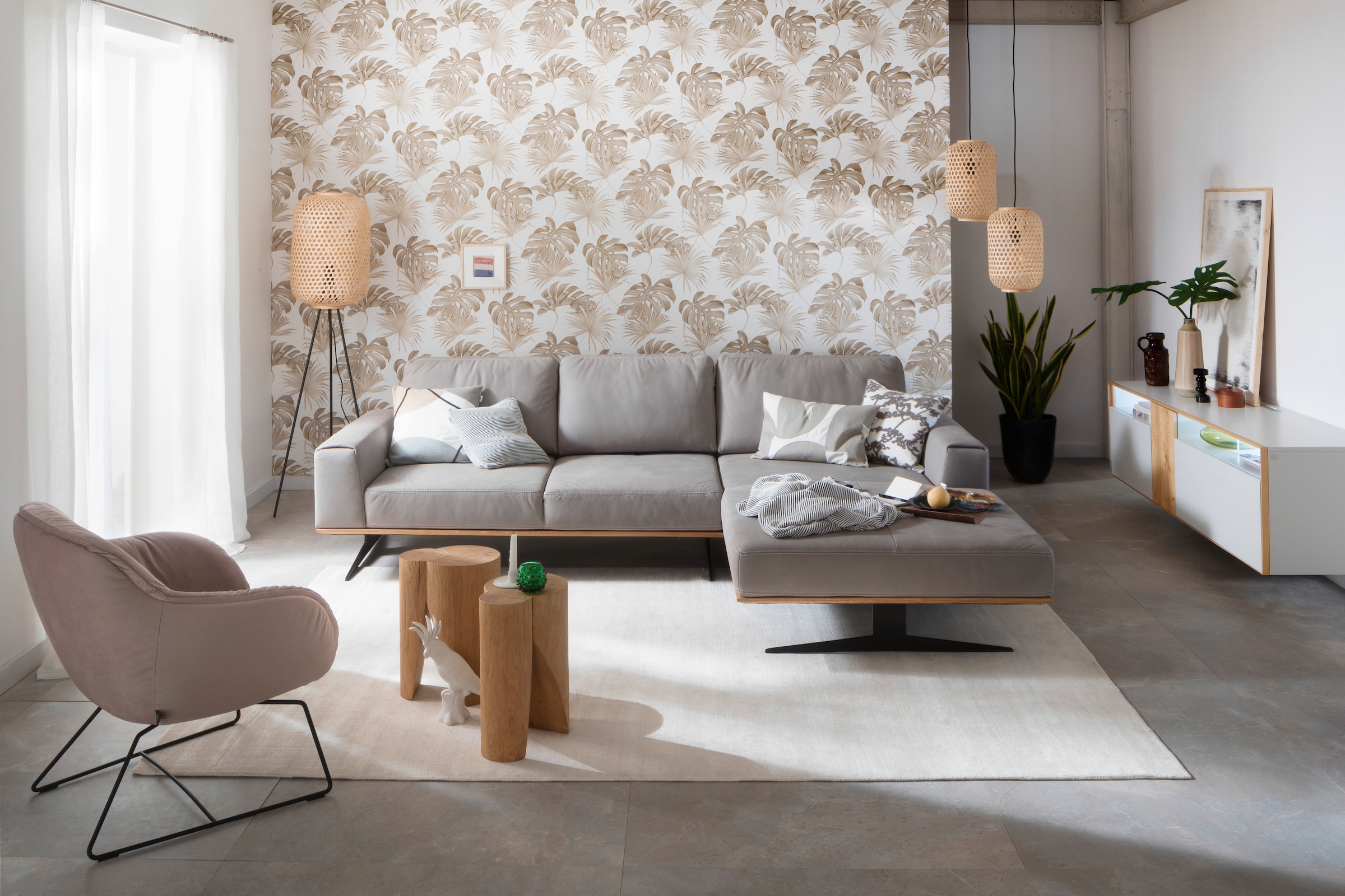 SCHÖNER WOHNEN-Kollektion Teppich »Alessa« rechteckig 5 mm Höhe Viskose, Wohnzimmer
