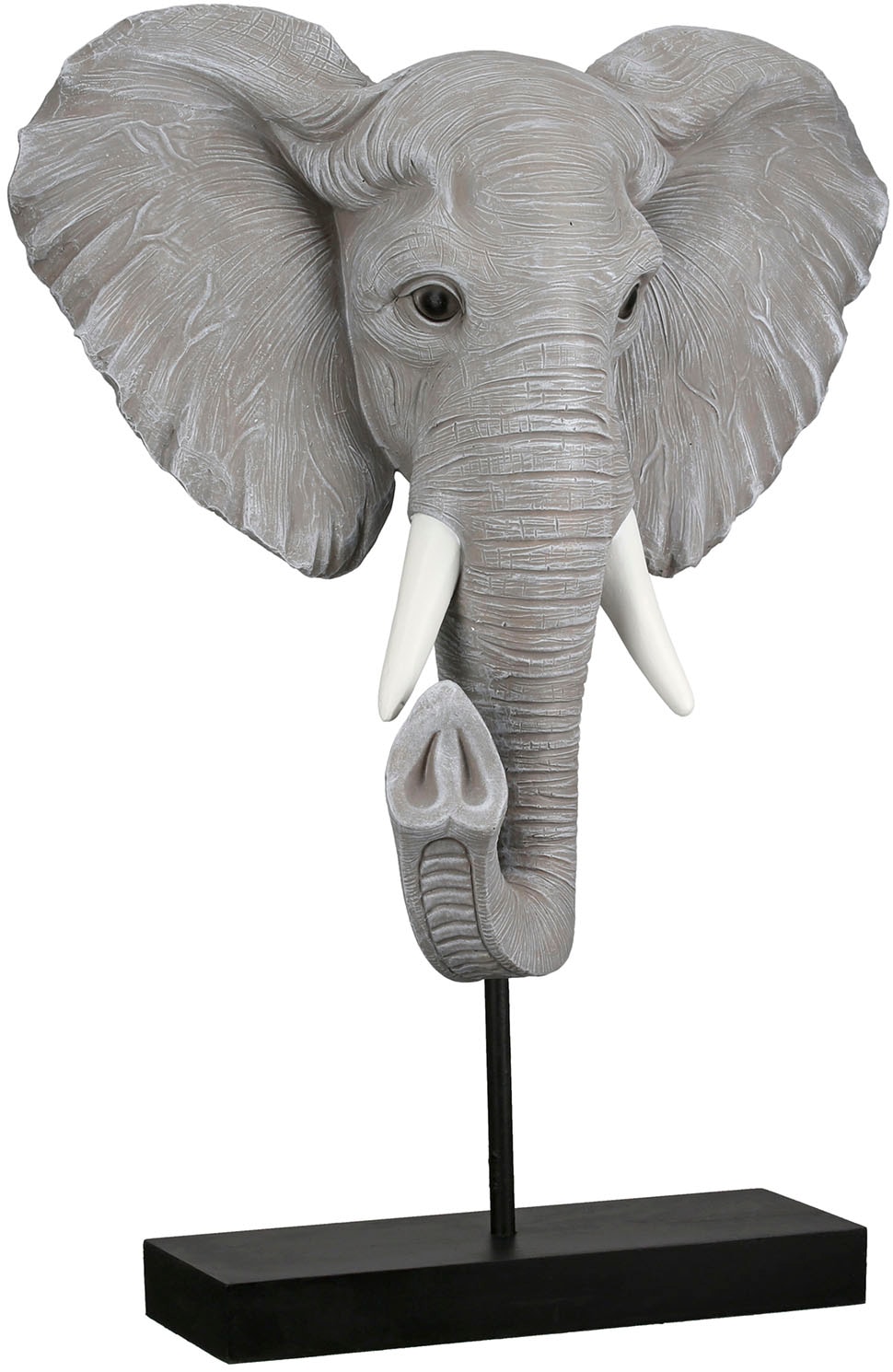 GILDE Tierfigur "Skulptur Elefant Ringo grau H. 42 cm" günstig online kaufen