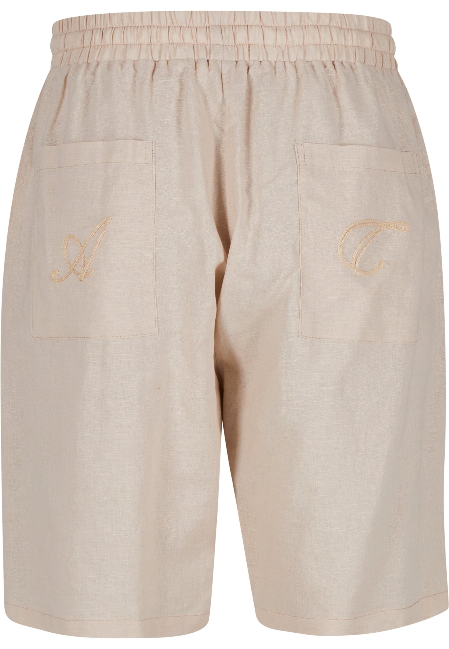Another Cotton Lab Shorts "Another Cotton Lab Logo Stitched Linen Shorts", günstig online kaufen
