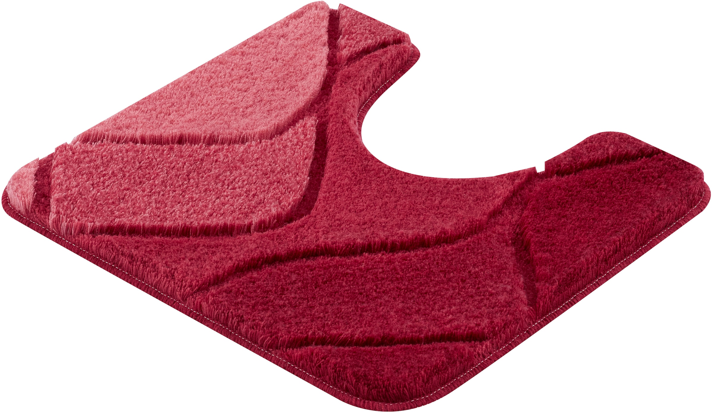 Kleine Wolke Badematte »Fiona, Badvorleger, Badezimmer Teppich« Höhe 20 mm rutschhemmend beschichtet fußbodenheizungsgeeignet Badteppich, modernes Wellen Design, Hoch-Tief Effekt, waschbar