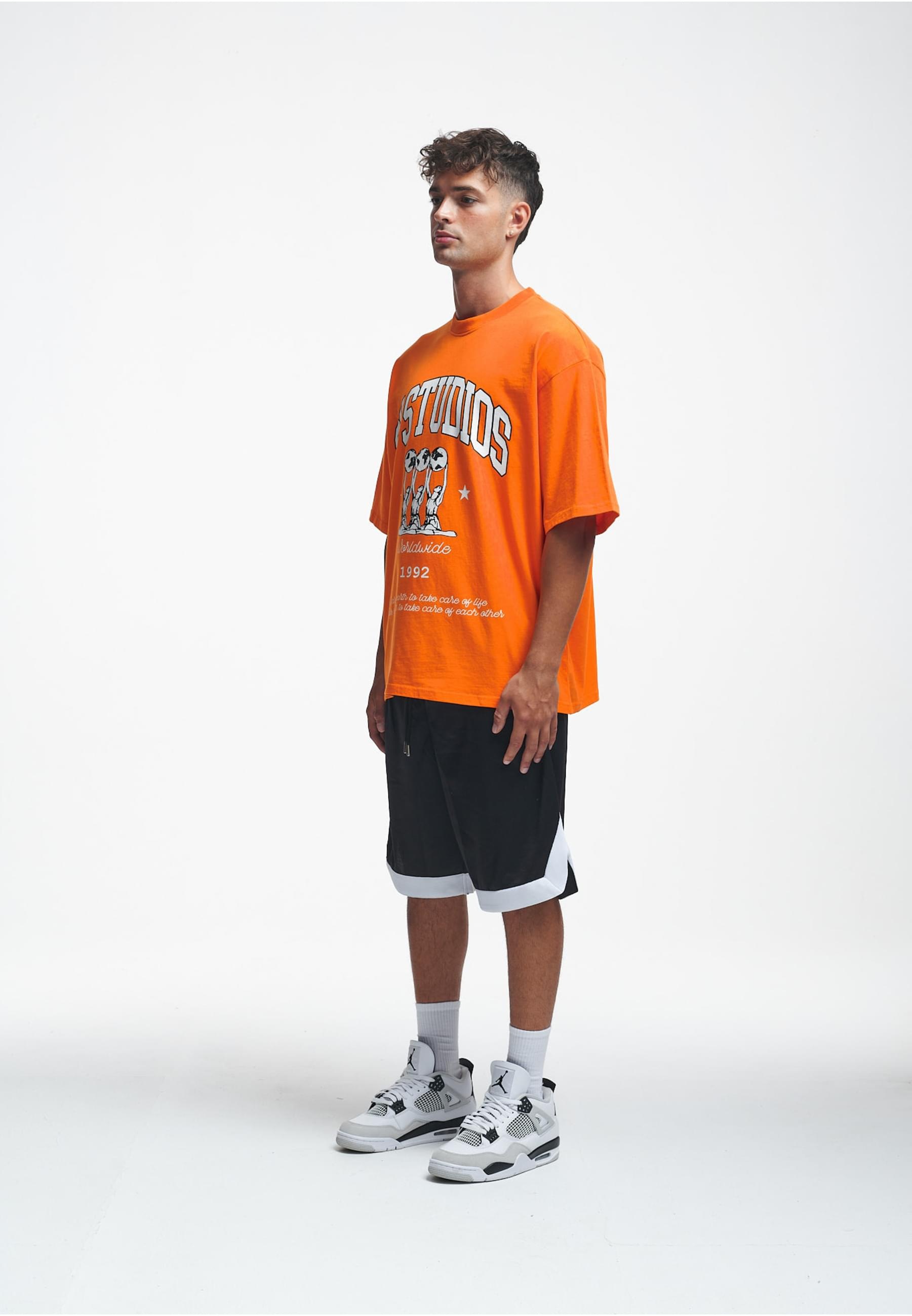 2Y Studios T-Shirt »2Y Studios Herren 2Y Globus Oversize Tee«, (1 tlg.)
