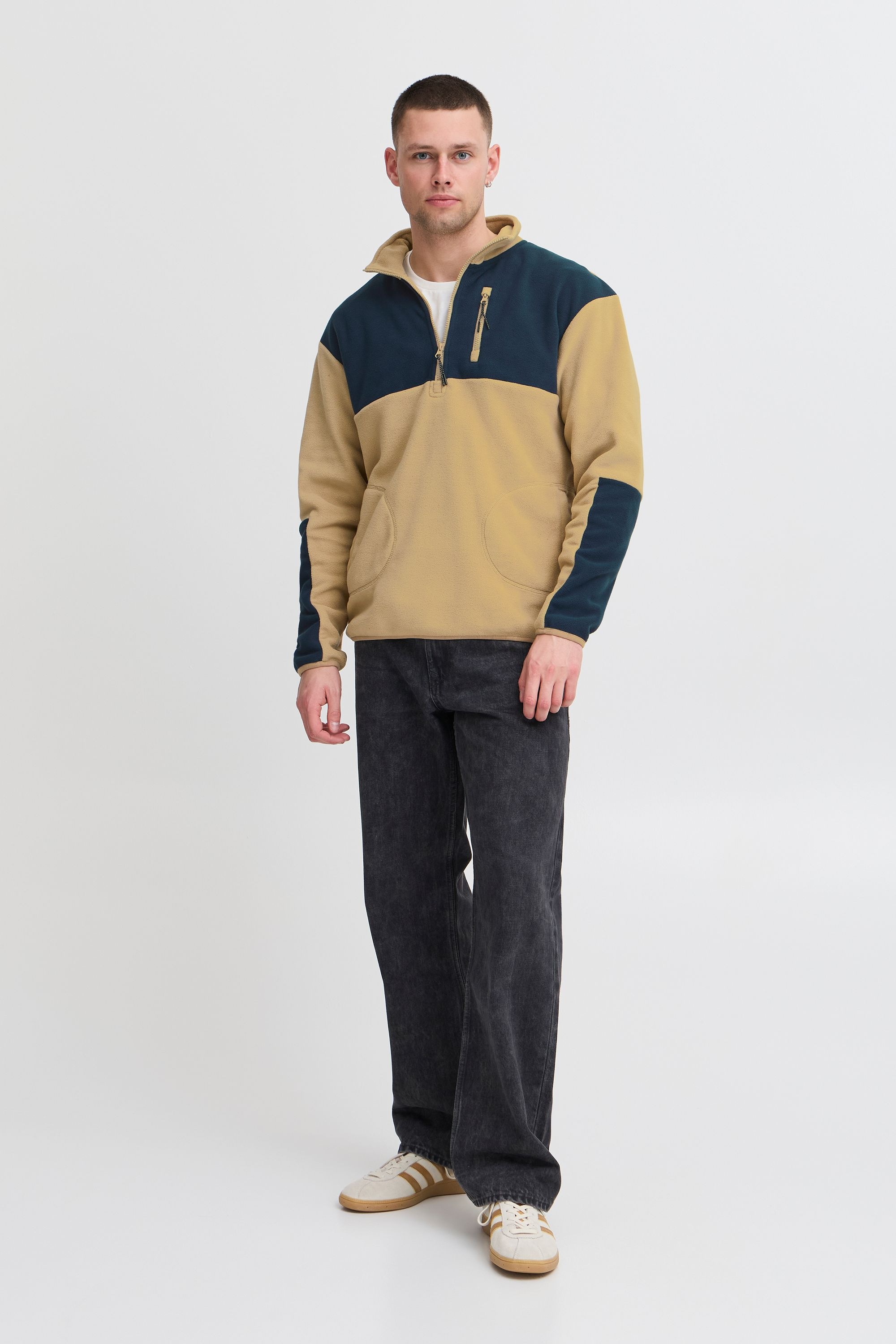 Blend Troyer »Fleecejacke BHBROOKS Sweatshirt halfzipp«