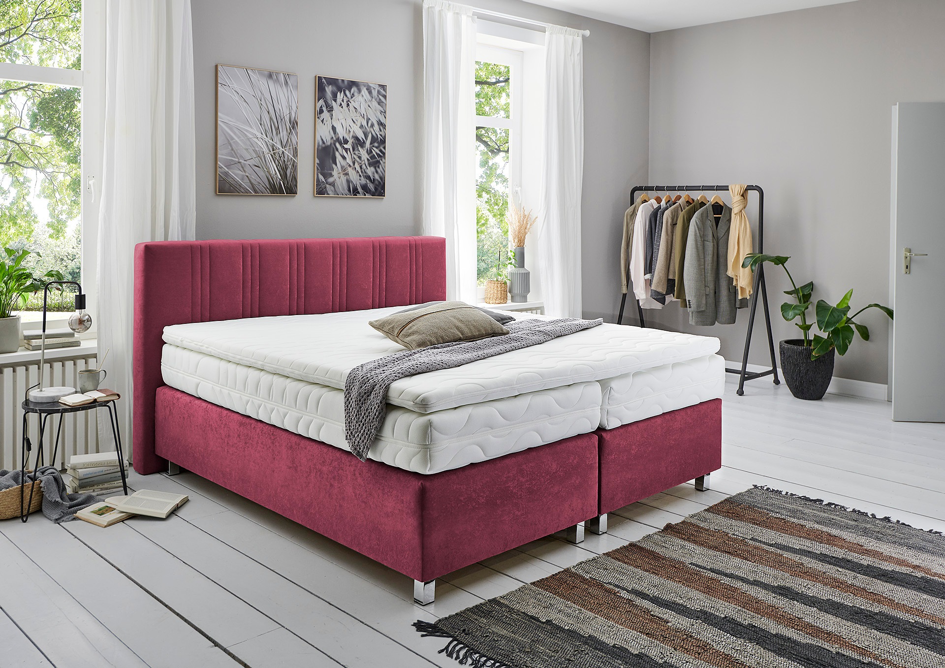 Westfalia Schlafkomfort Boxspringbett, wahlweise mit Bettkasten und Topper
