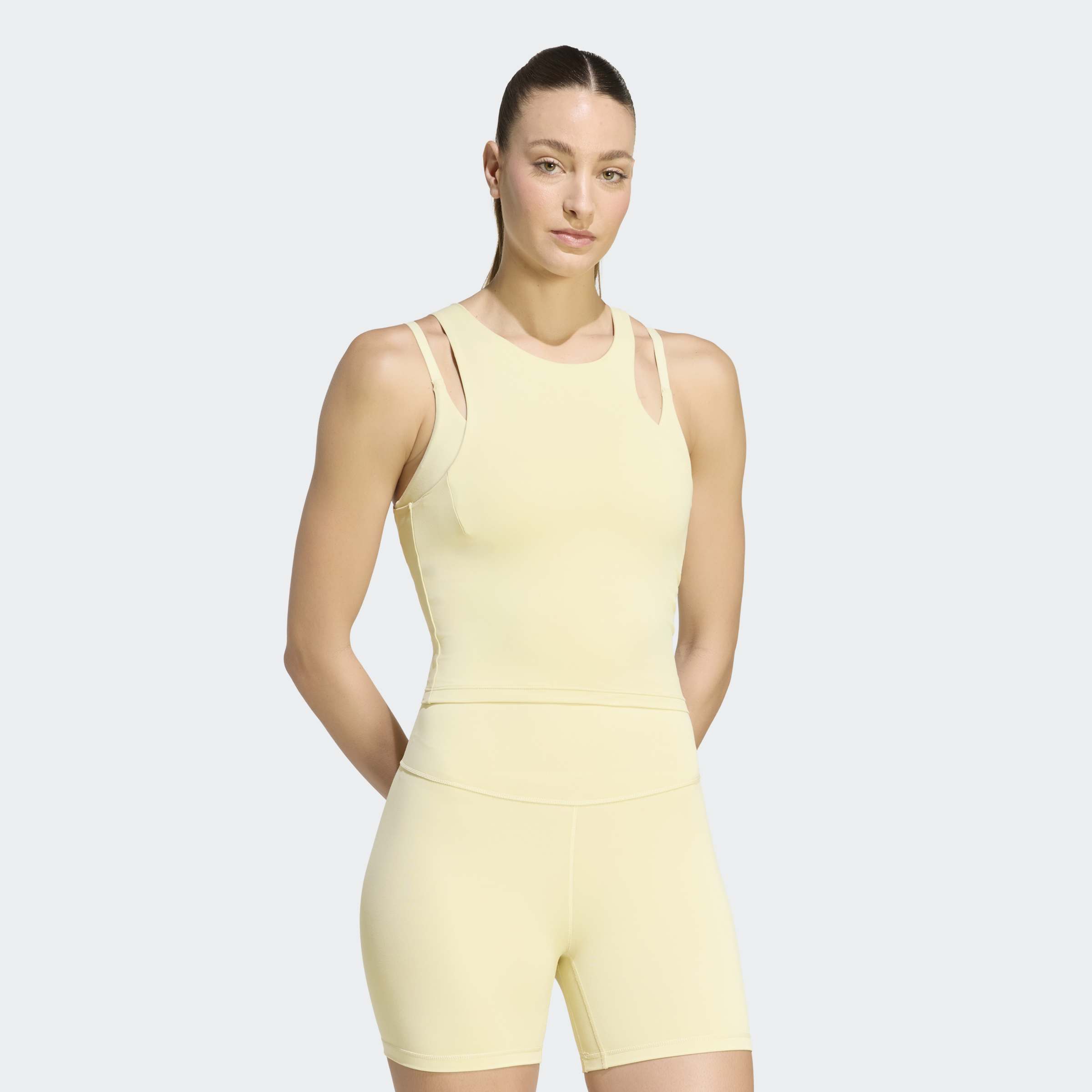 adidas Performance Tanktop "ALL ME" vom Ballett inspiriert, ohne Verschluss, aus weichem Strickmaterial