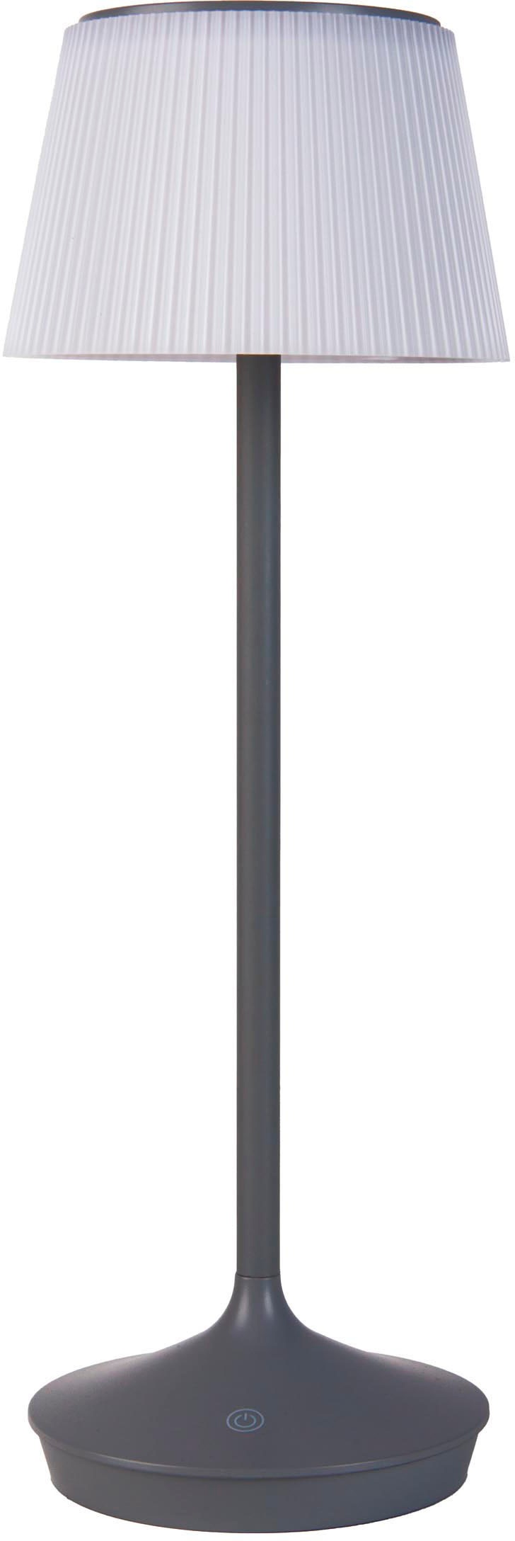 näve LED Tischleuchte »Solarleuchte / Akkuleuchte "EMMI"«, 1 flammig, Leuchtmittel LED-Modul | LED fest integriert, Solarbetrieb, Akkubetrieb, CCT, Berührungssensor, Akkutischleuchte