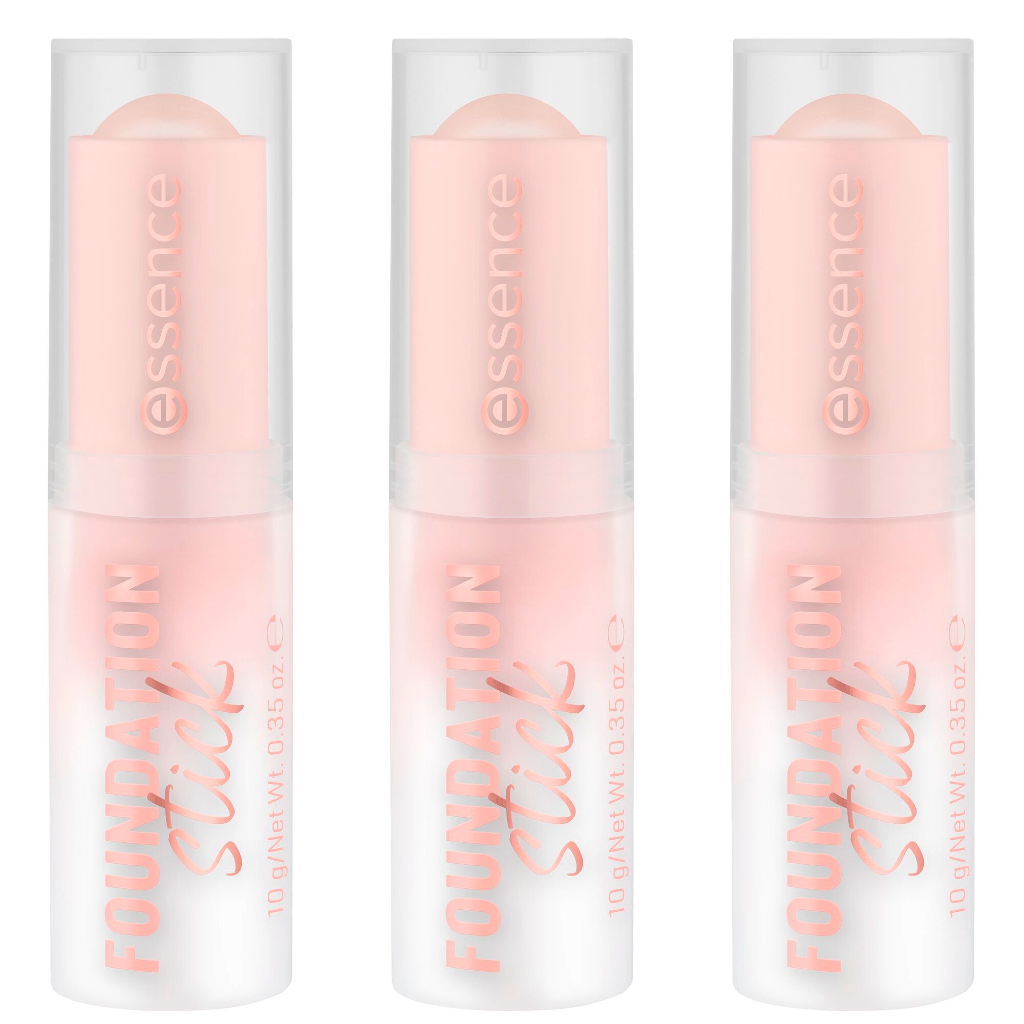 ESSENCE Damen Foundation "FOUNDATION stick", 30 g, beige, Teint-Kosmetika, Cremig und leicht verblendbar, Matt-Finish, variable Deckkraft.