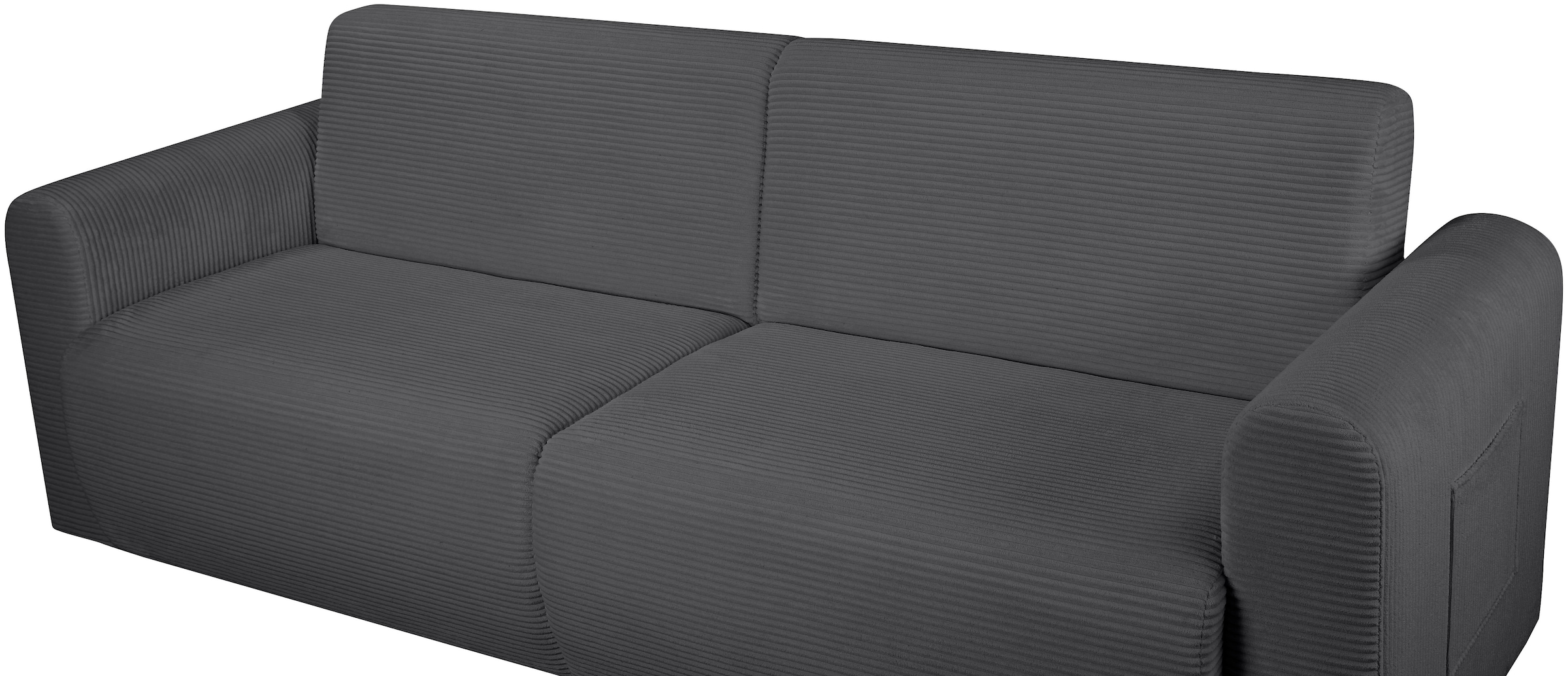 OTTO home 3-Sitzer »JONAA Schlafsofa 225 cm« Liegefläche 105/187 cm, softer Cord-Bezug