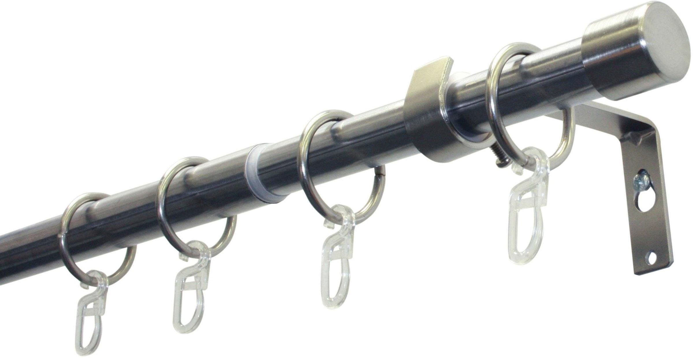 GARDINIA Gardinenstange "Set Metall" Ø 19 mm 1 läufig-läufig ausziehbar 1-L günstig online kaufen