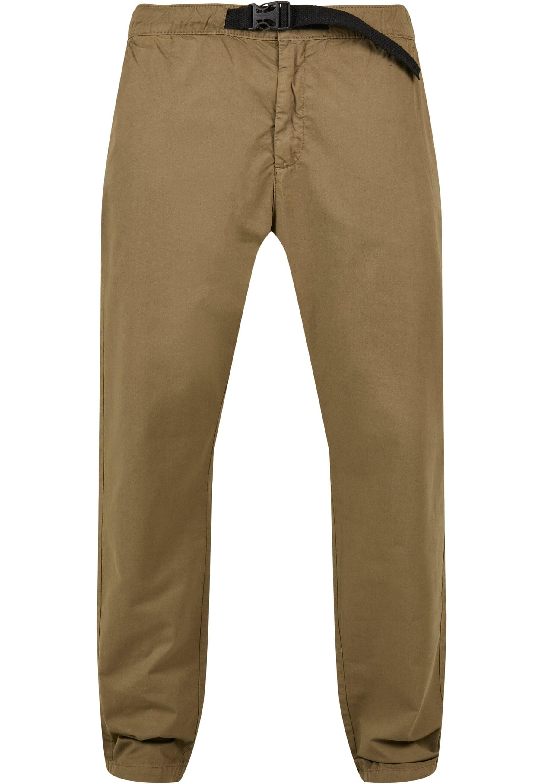 URBAN CLASSICS Stoffhose "Urban Classics Herren Straight Leg Chino with Belt", (1 tlg.)