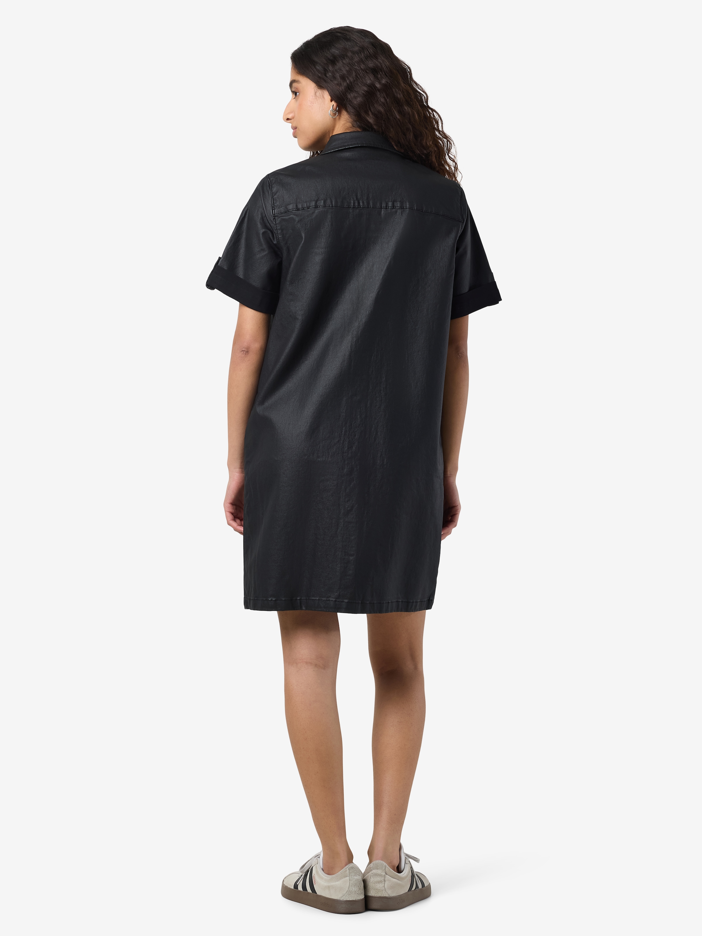 Noisy may Minikleid »NMNEW SIGNE S/S COATED DENIM DRESS NOOS«, Sommerkleid