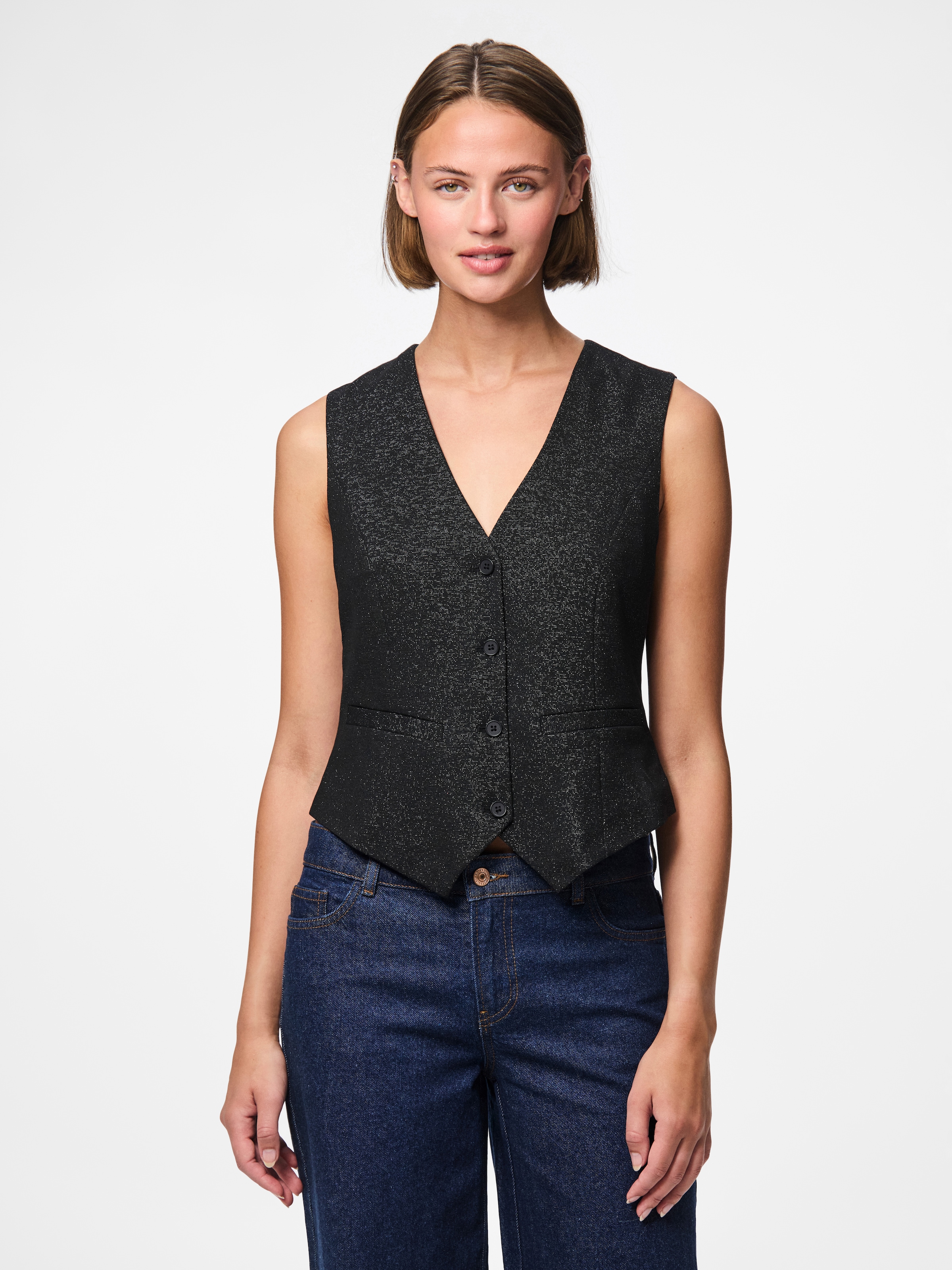 pieces Anzugweste "PCBOSELLA GLITTER VEST NOOS" günstig online kaufen