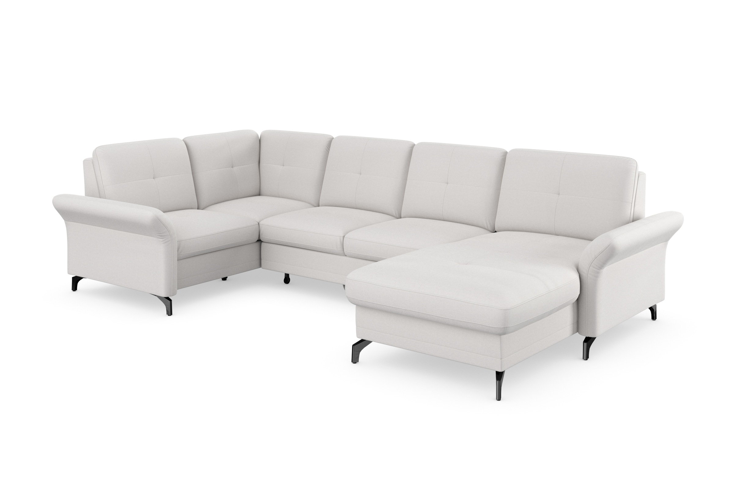 Home affaire Wohnlandschaft "Calando U-Form" wahlweise mit Bettfunktion, Be günstig online kaufen