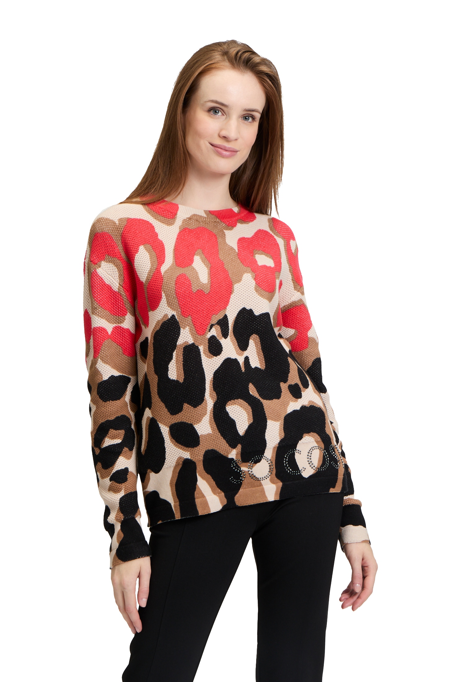 Betty Barclay Strickpullover "Betty Barclay Damen Strickpullover mit Print" günstig online kaufen