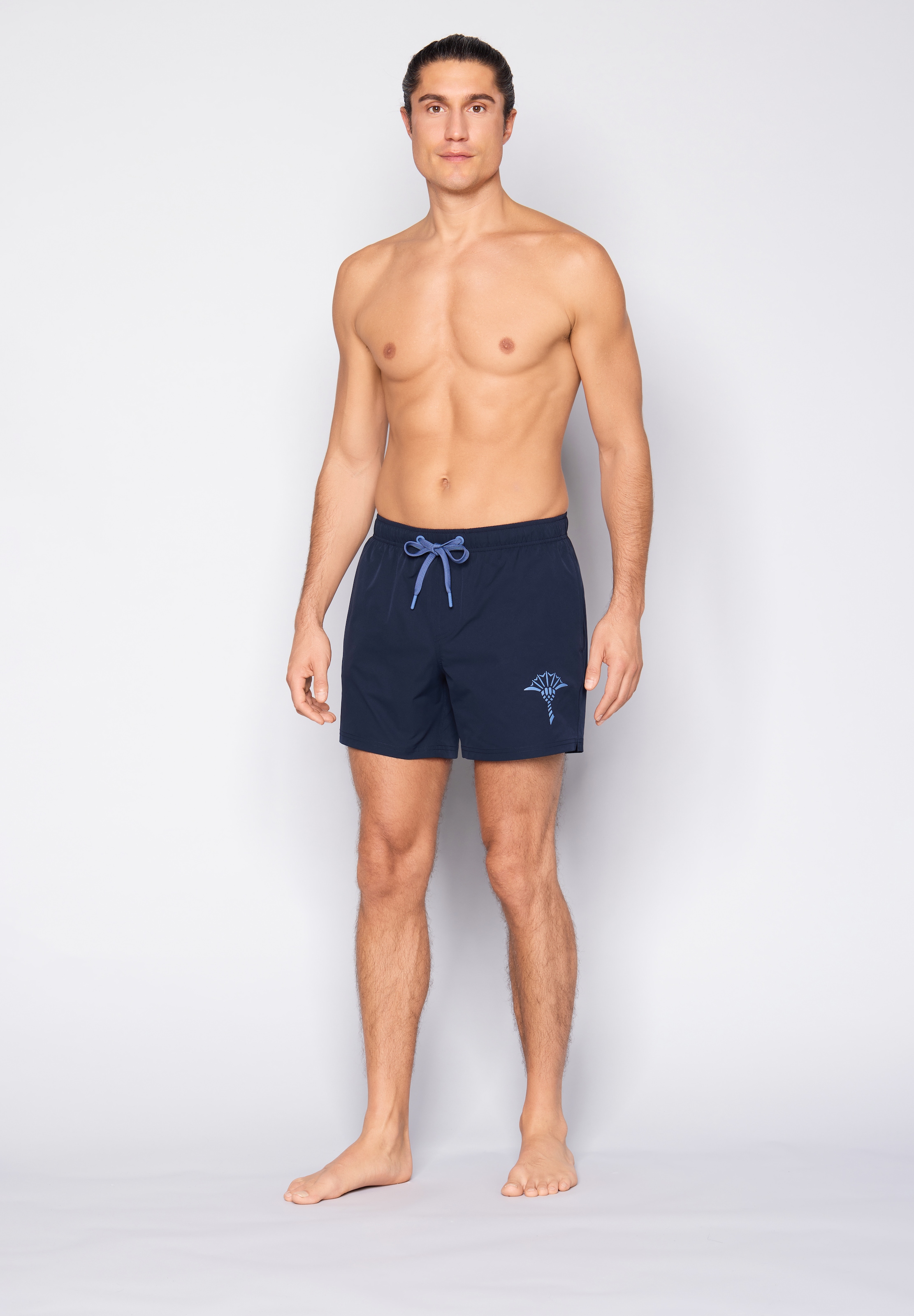 JOOP! Badeshorts »Solid Cornflower« mit seitlichen Taschen und Tunnelzug