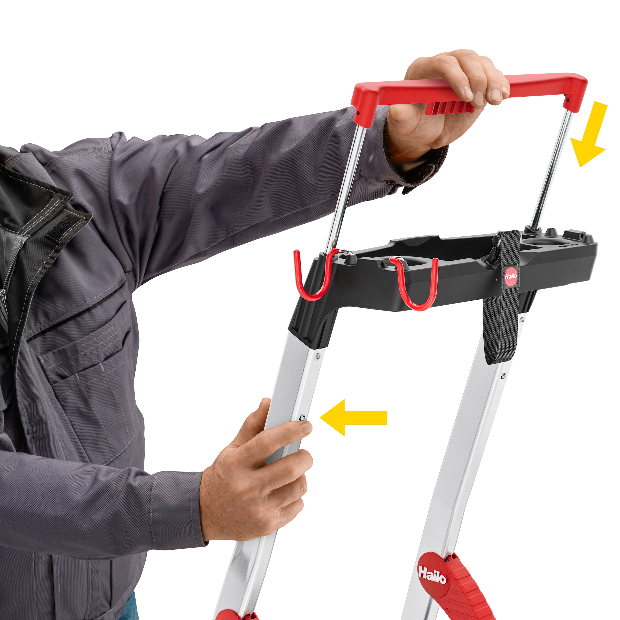 Hailo Stehleiter »L100 TopLine« Alu-Sicherheits-Stehleiter  5 Stufen