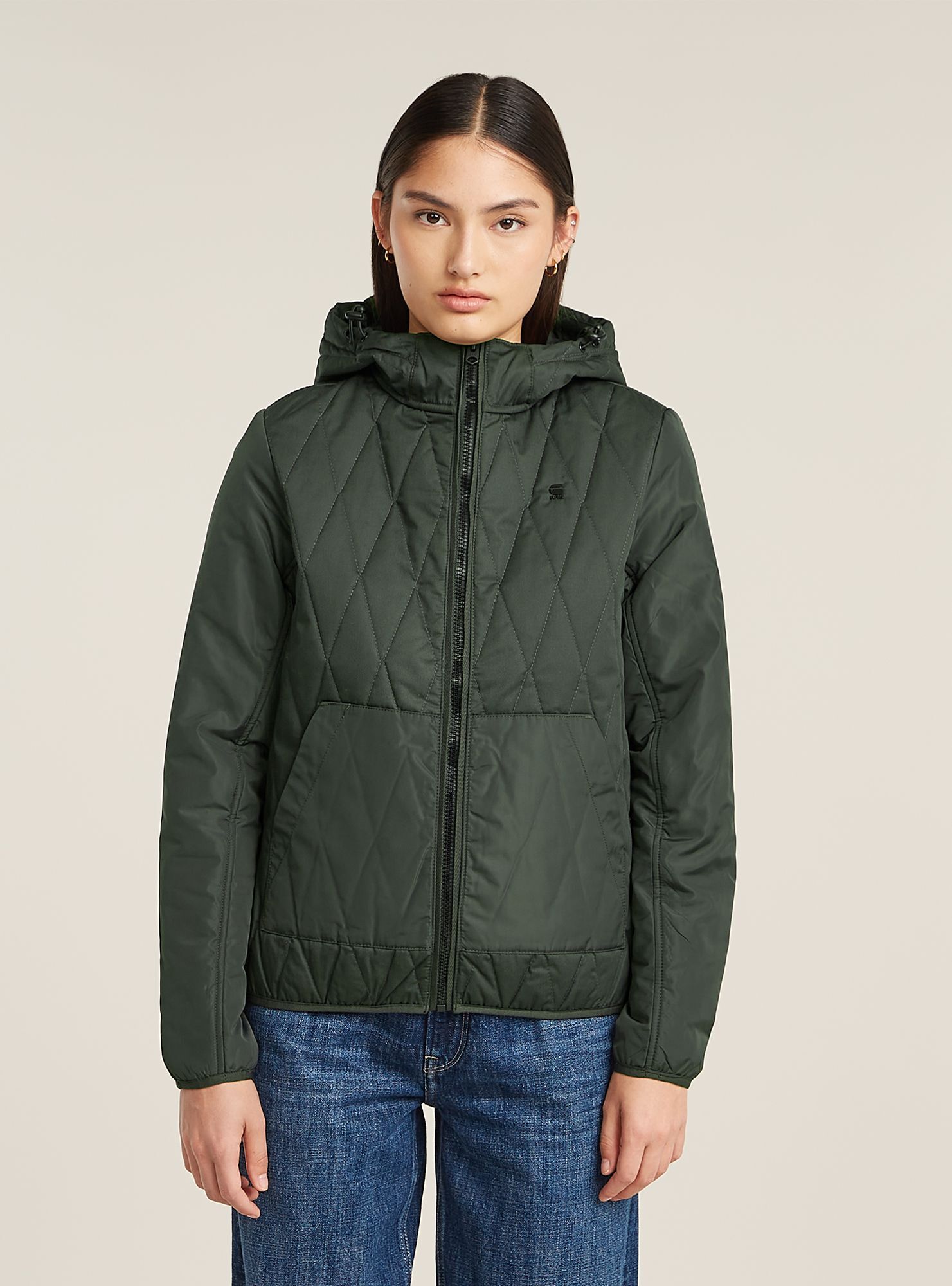 G-STAR "Utility Quilted Hooded Overshirt"