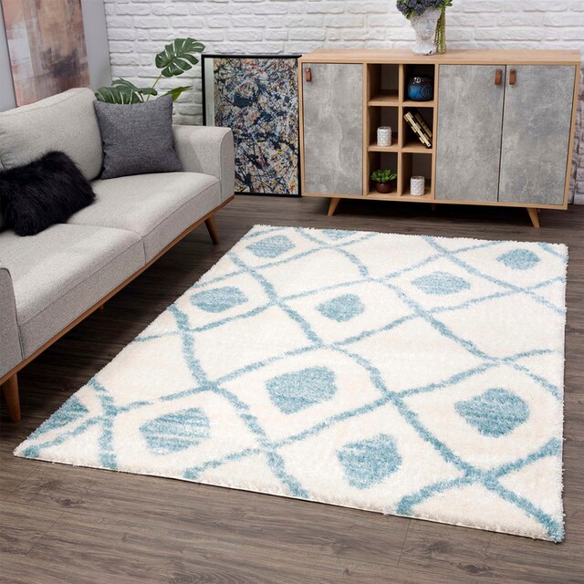 Carpet City Hochflor-Teppich »Pulpy 563«, rechteckig, besonders weich,  Ethno Look, ideal für Wohnzimmer & Schlafzimmer | BAUR