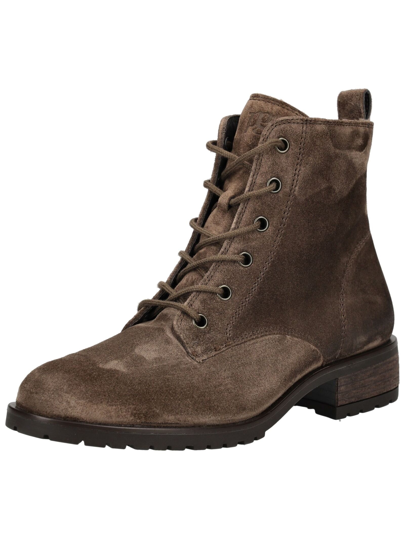 Paul Green Schnürstiefelette "Paul Green Stiefelette Veloursleder" günstig online kaufen