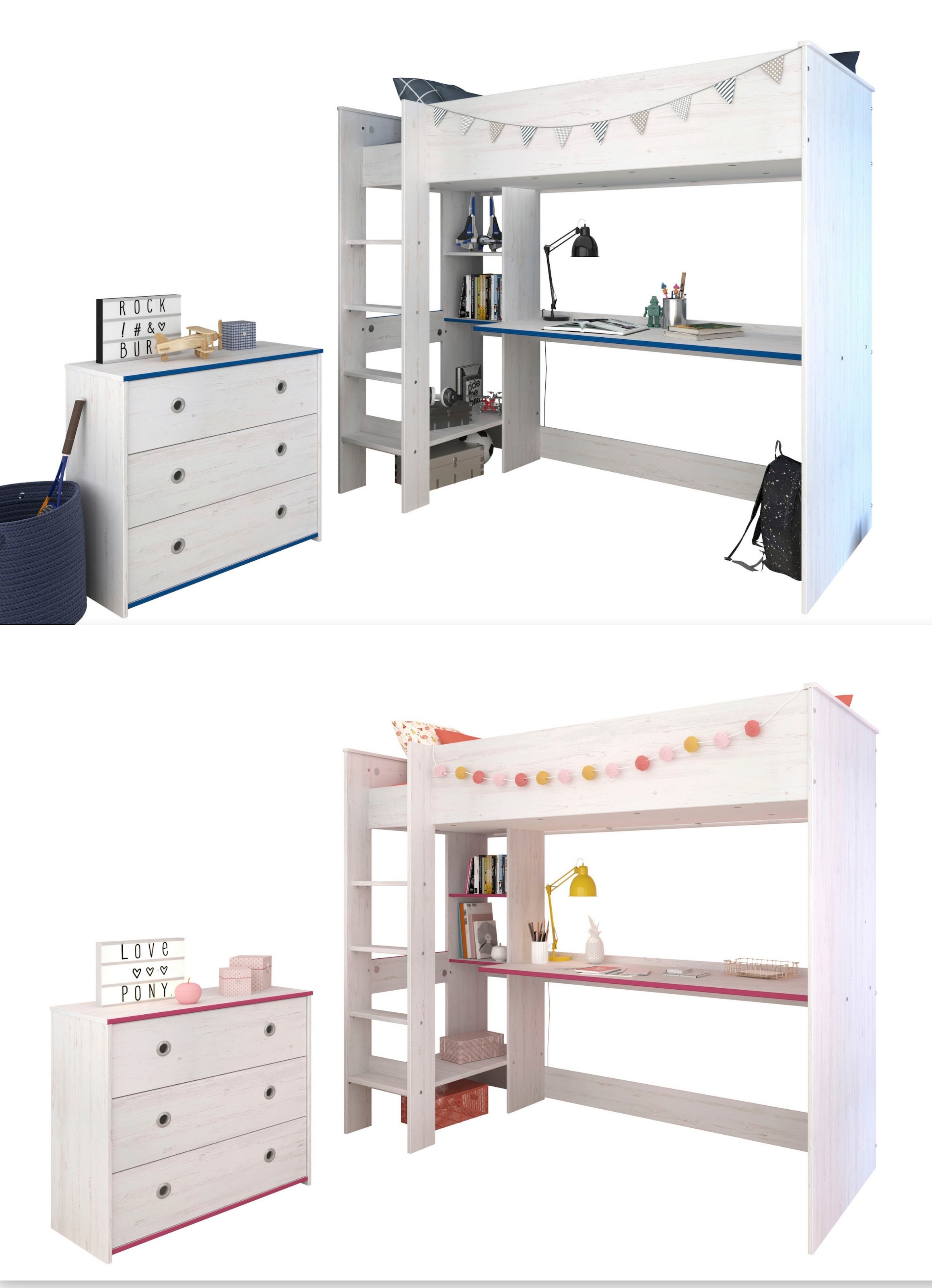 Parisot Jugendzimmer-Set "Smoozy 29" 2 Stk. tlg. günstig online kaufen