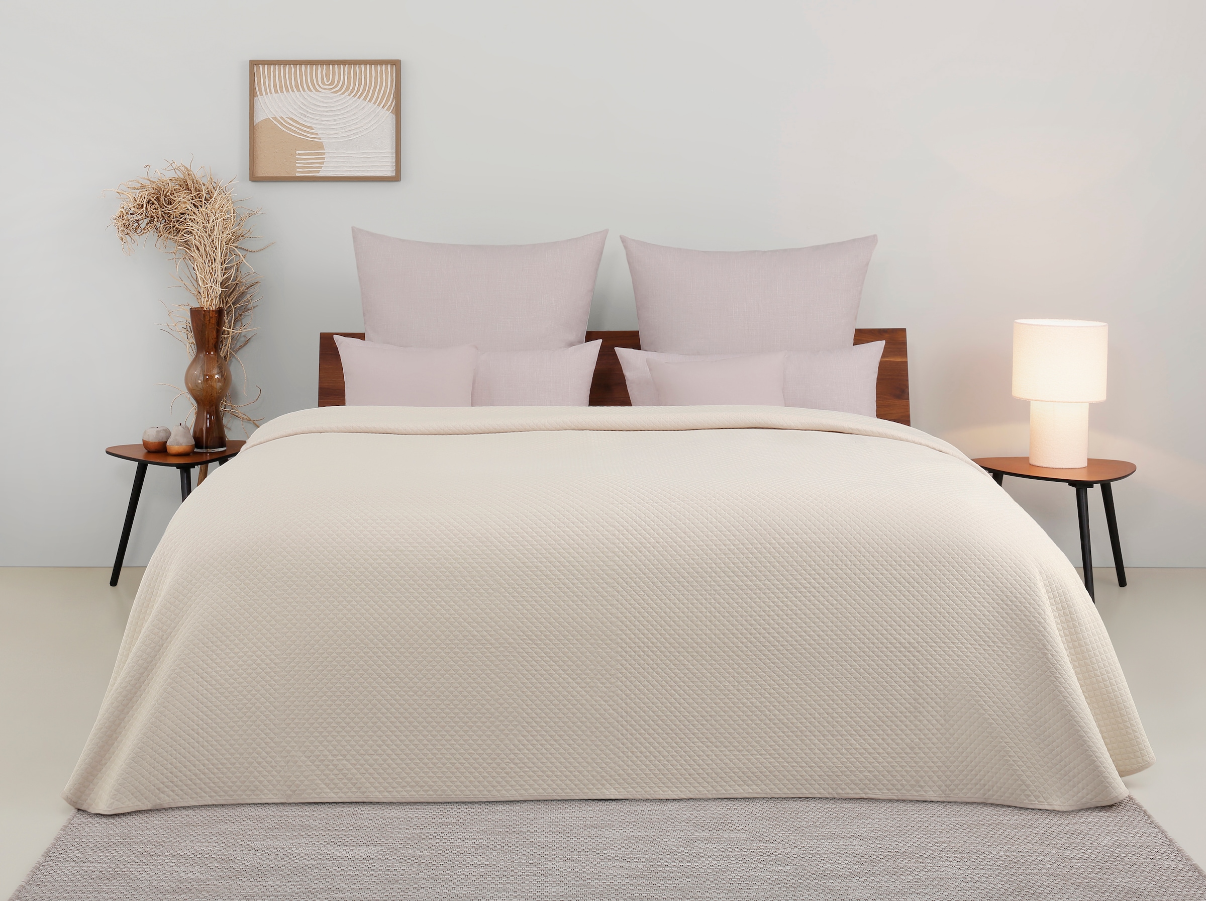 my home Tagesdecke "Annika gesteppte Tagesdecke, aus 50% recyceltem Polyest günstig online kaufen