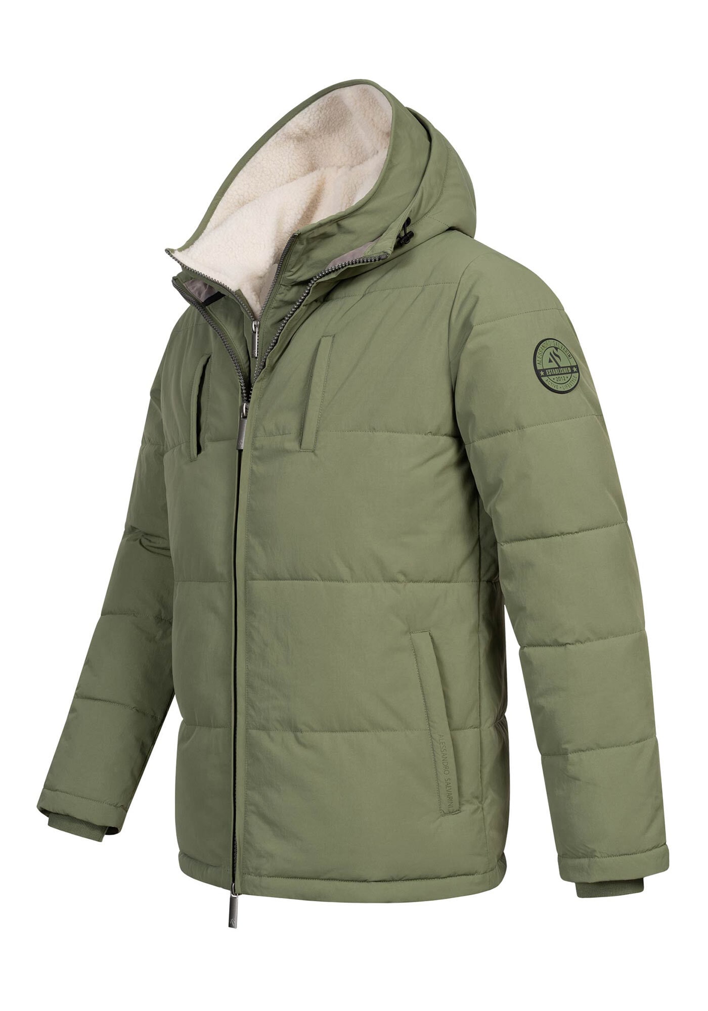 Alessandro Salvarini Winterjacke »ASFredii« mit abnehmbaren Teddy-Fleece-Innenlayer