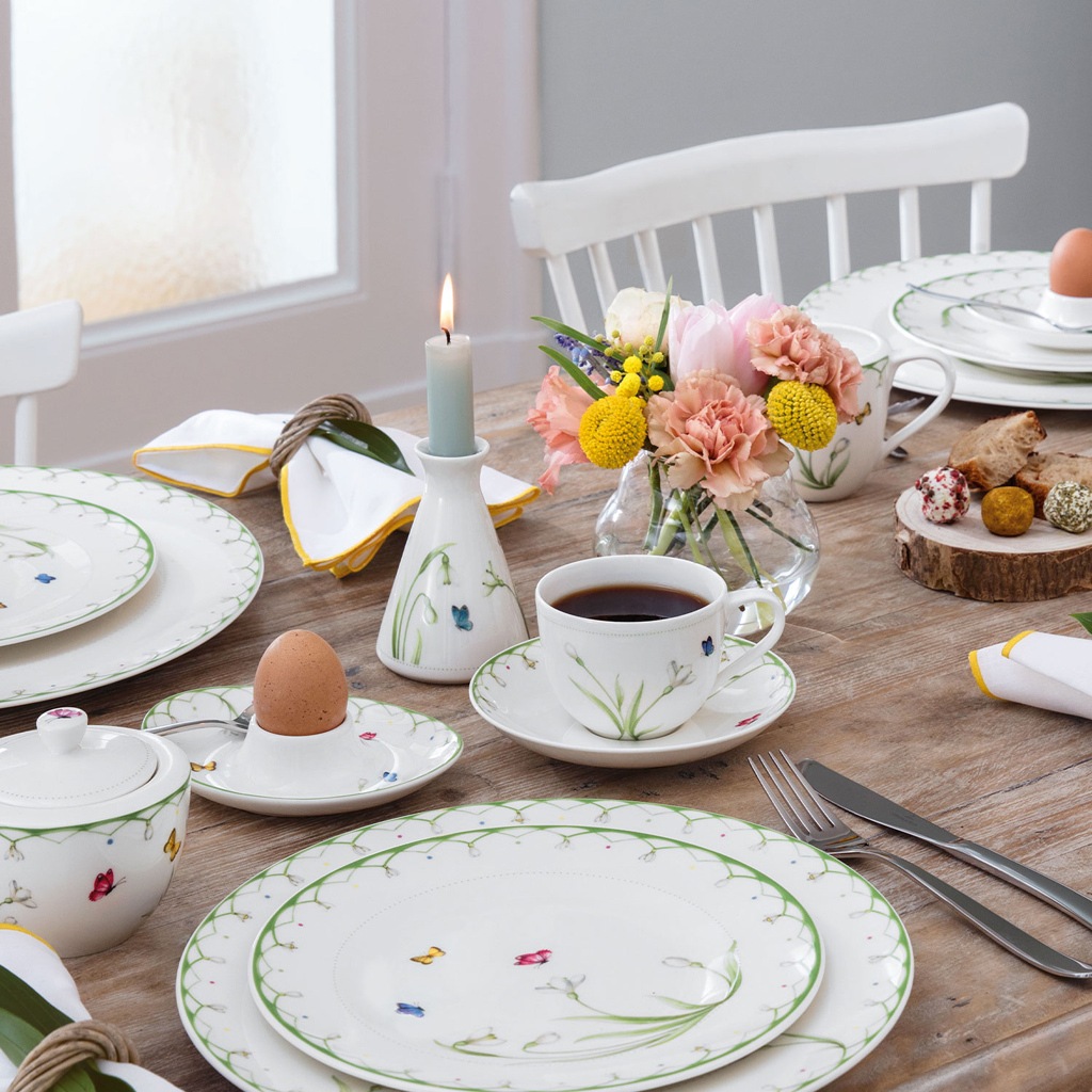 Untertasse VILLEROY & BOCH "Kaffeeuntertasse Colourful Spring ø 14,8 cm bunt", bunt, Speiseteller 3
