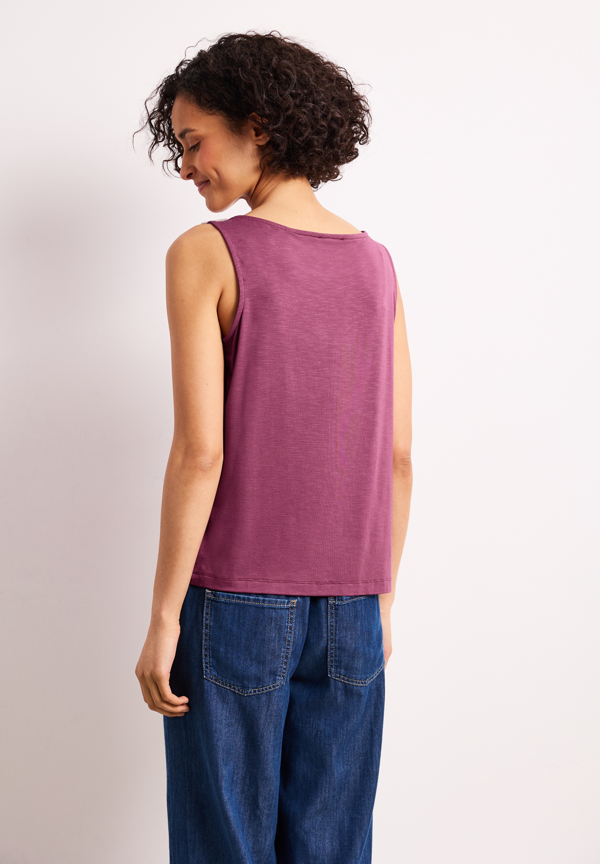 STREET ONE Shirttop mit Flammgarn