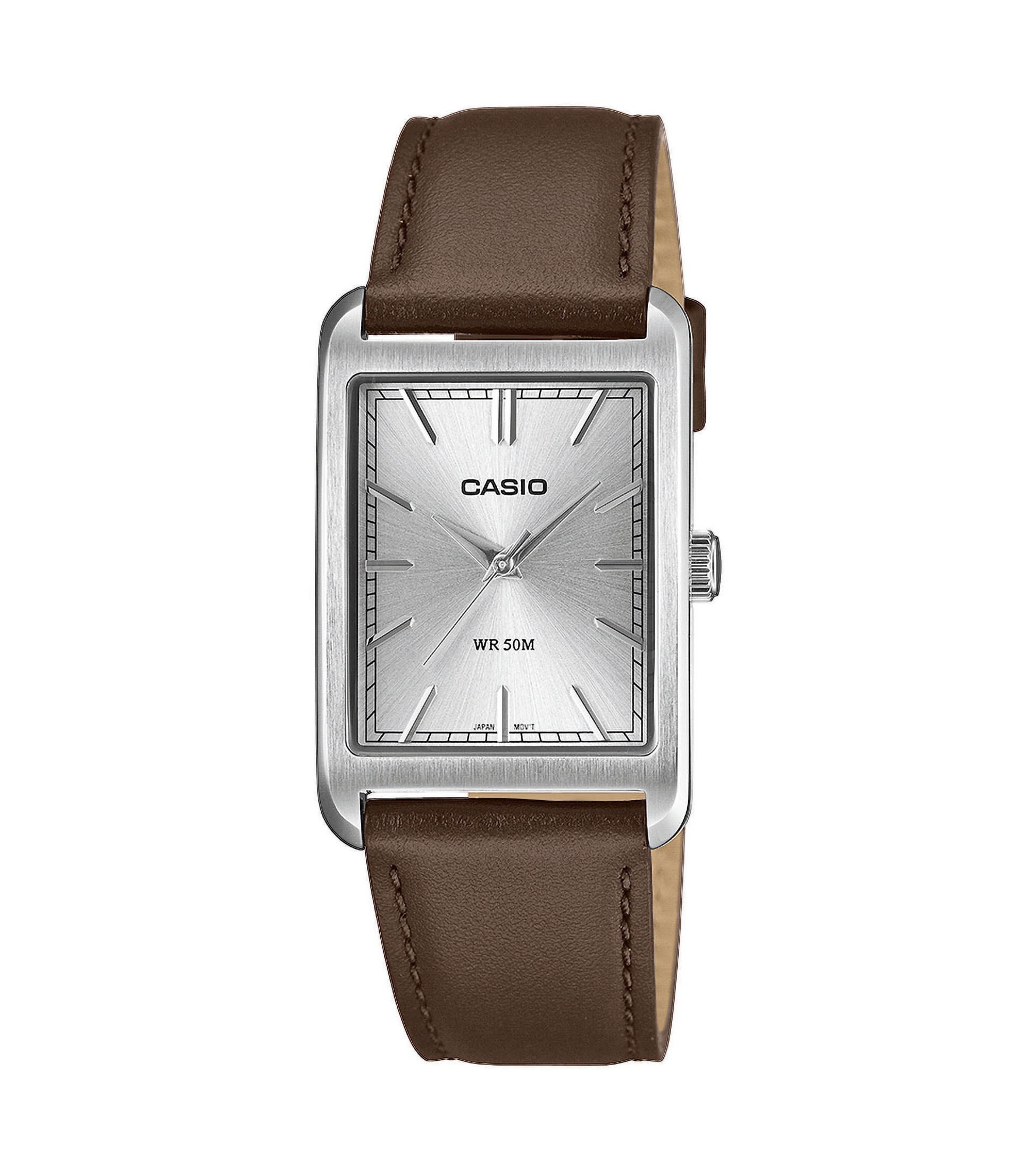 CASIO TIMELESS COLLECTION Quarzuhr Armbanduhr, Herrenuhr, Lederarmband, analog