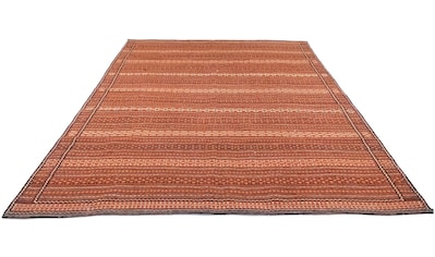 morgenland Wollteppich »Kelim Fars Teppich handgewebt orange«, rechteckig, 6 mm Höhe,... kaufen